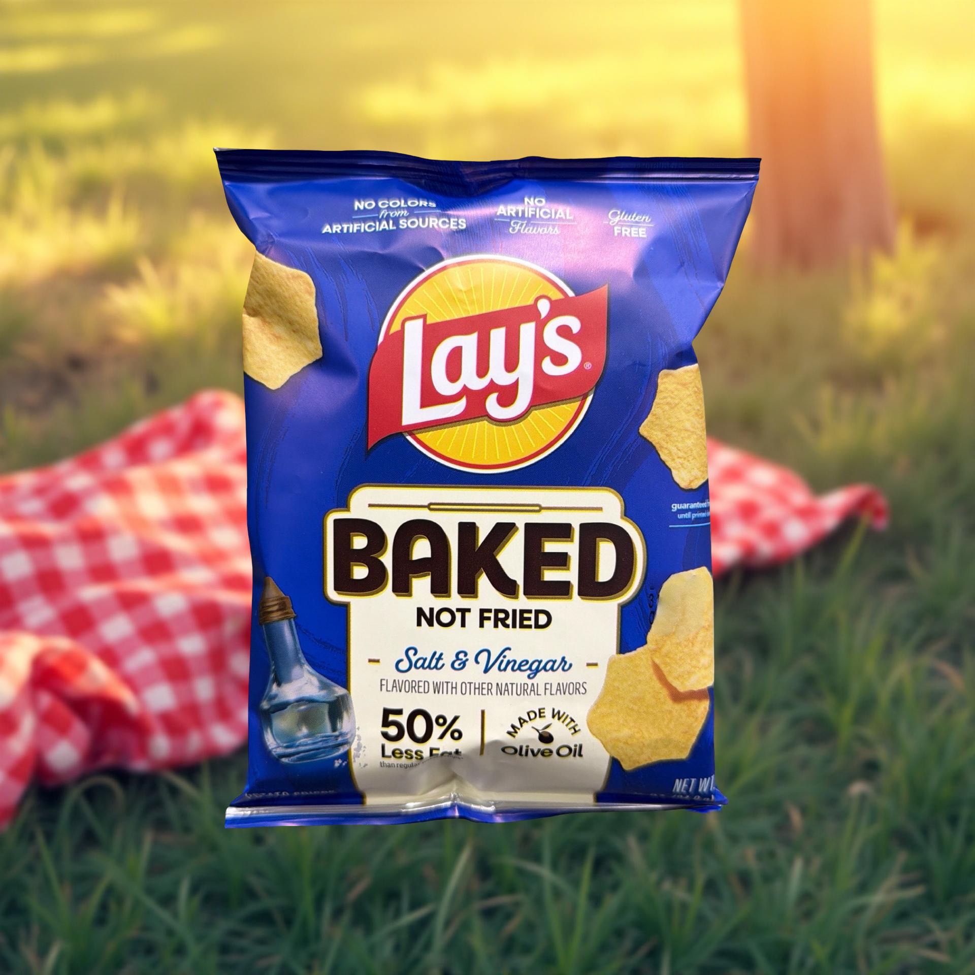 Baked Lay's Potato Crisps Salt & Vinegar, 0.875 Ounce, 60 Per Case 7