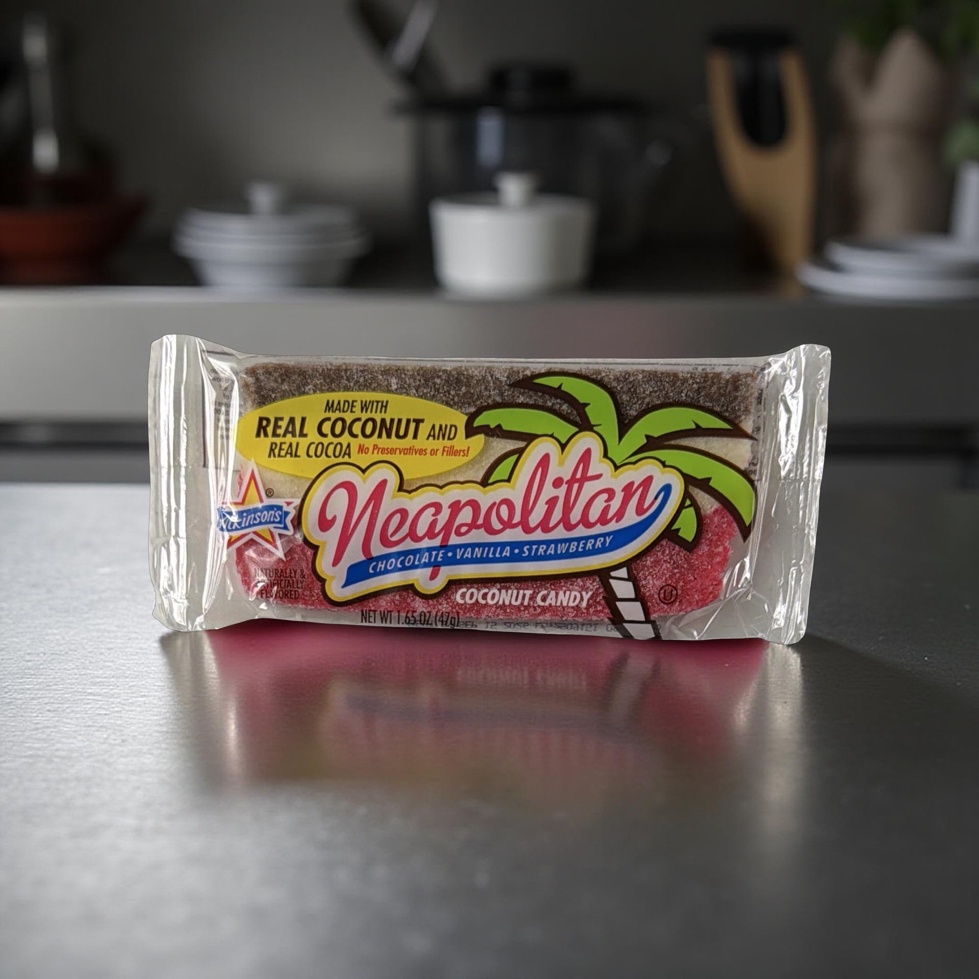 Atkinson’s Neapolitan Chewy Coconut Bars – 1.65 oz Bars, Pack of 6 | Nostalgic Triple-Layer Candy 3