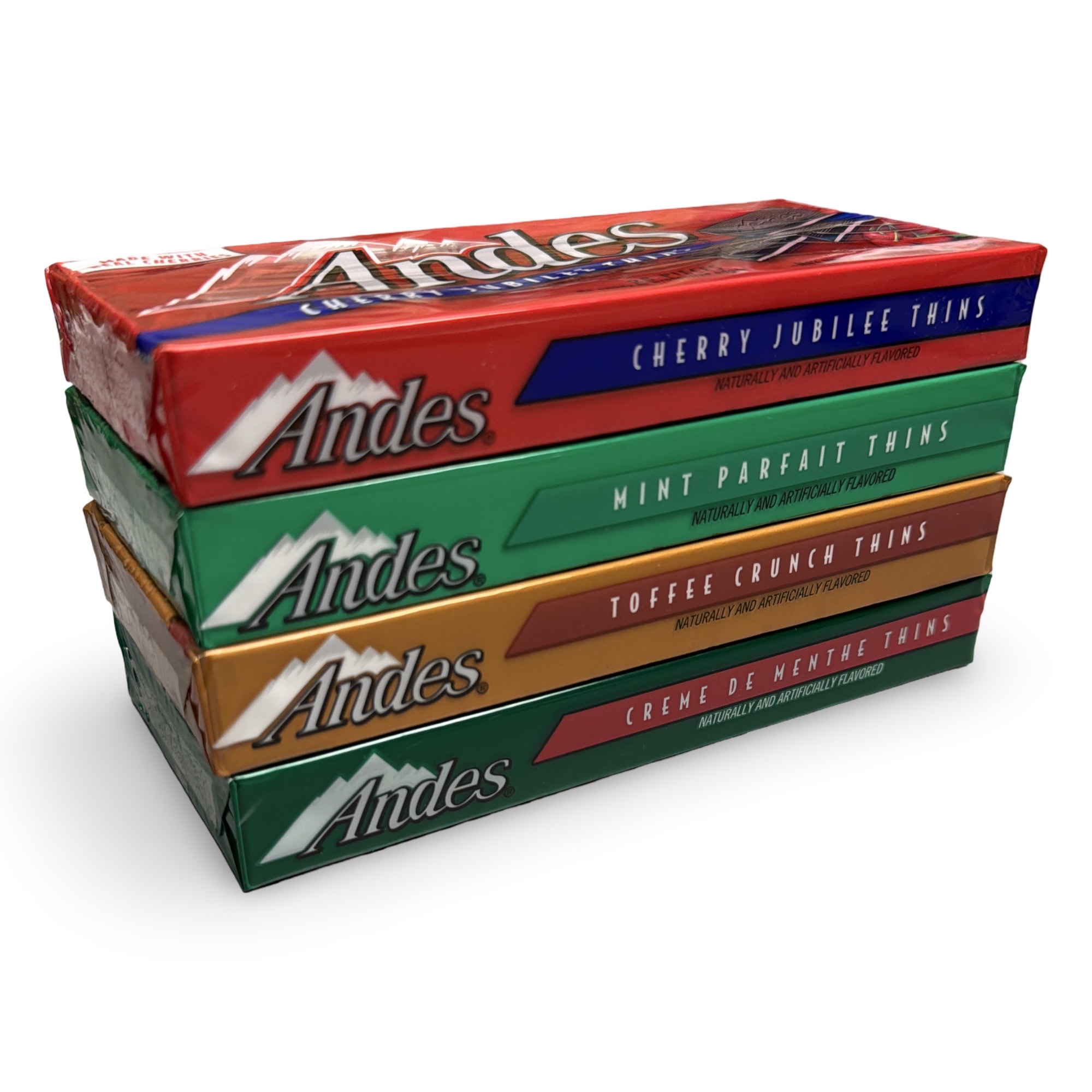 Andes Smooth Mint Chocolates – 28 Piece Boxes, 4 Packs | Peppermint Crunch