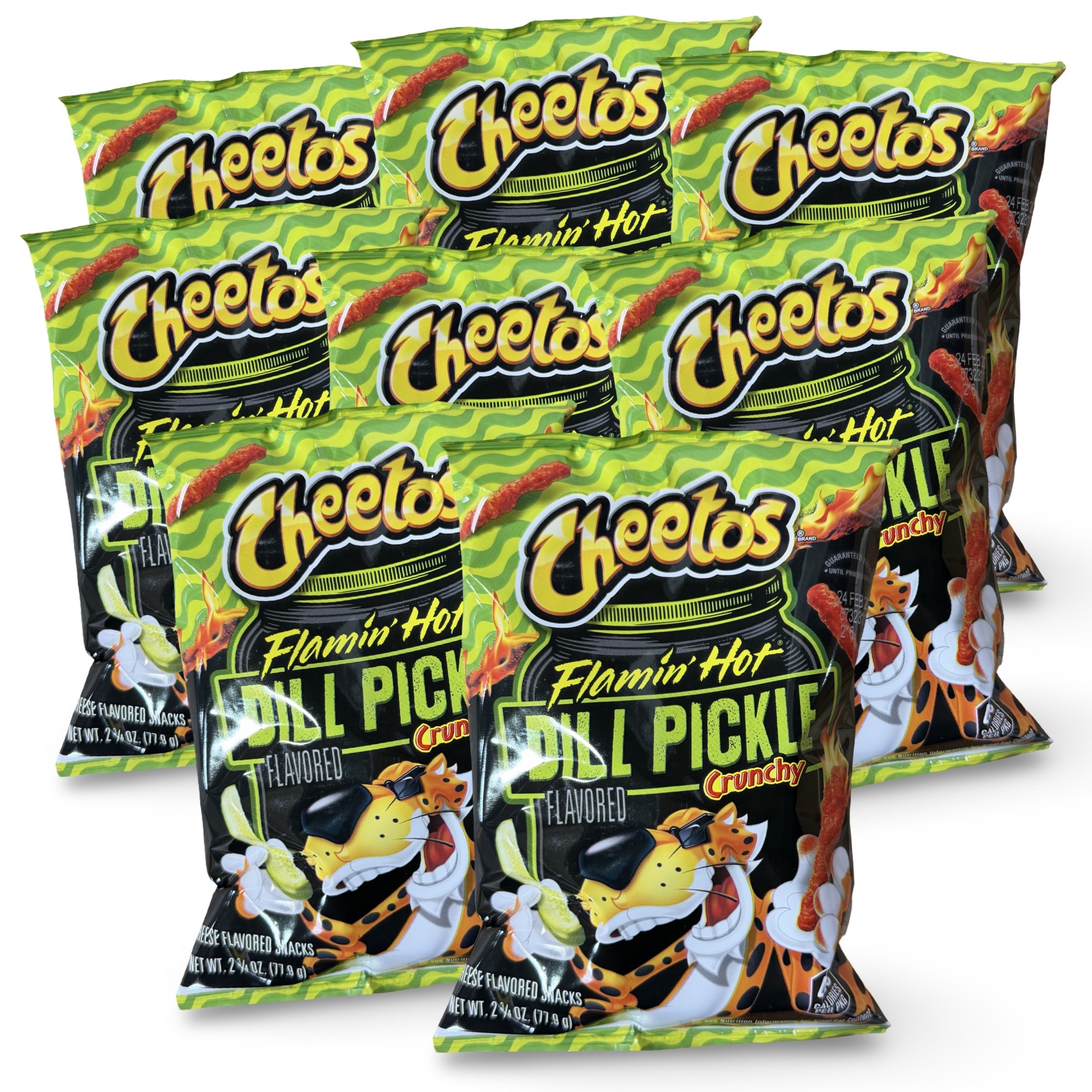 Flamin’ Hot Spicy Dill Pickle Crunchy Cheetos – 2.75 oz Bags, 8 Count 6