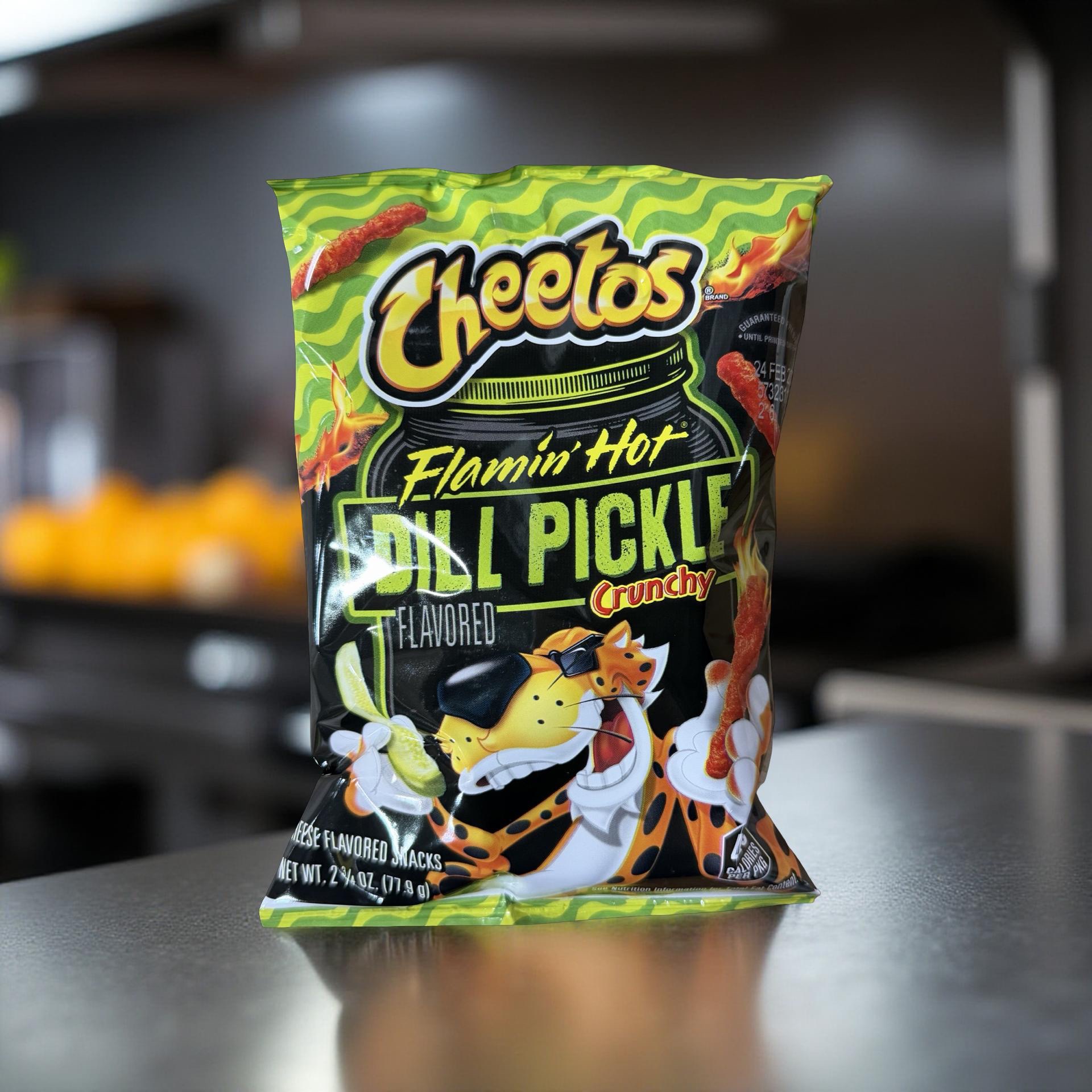 Flamin’ Hot Spicy Dill Pickle Crunchy Cheetos – 2.75 oz Bags, 8 Count 3