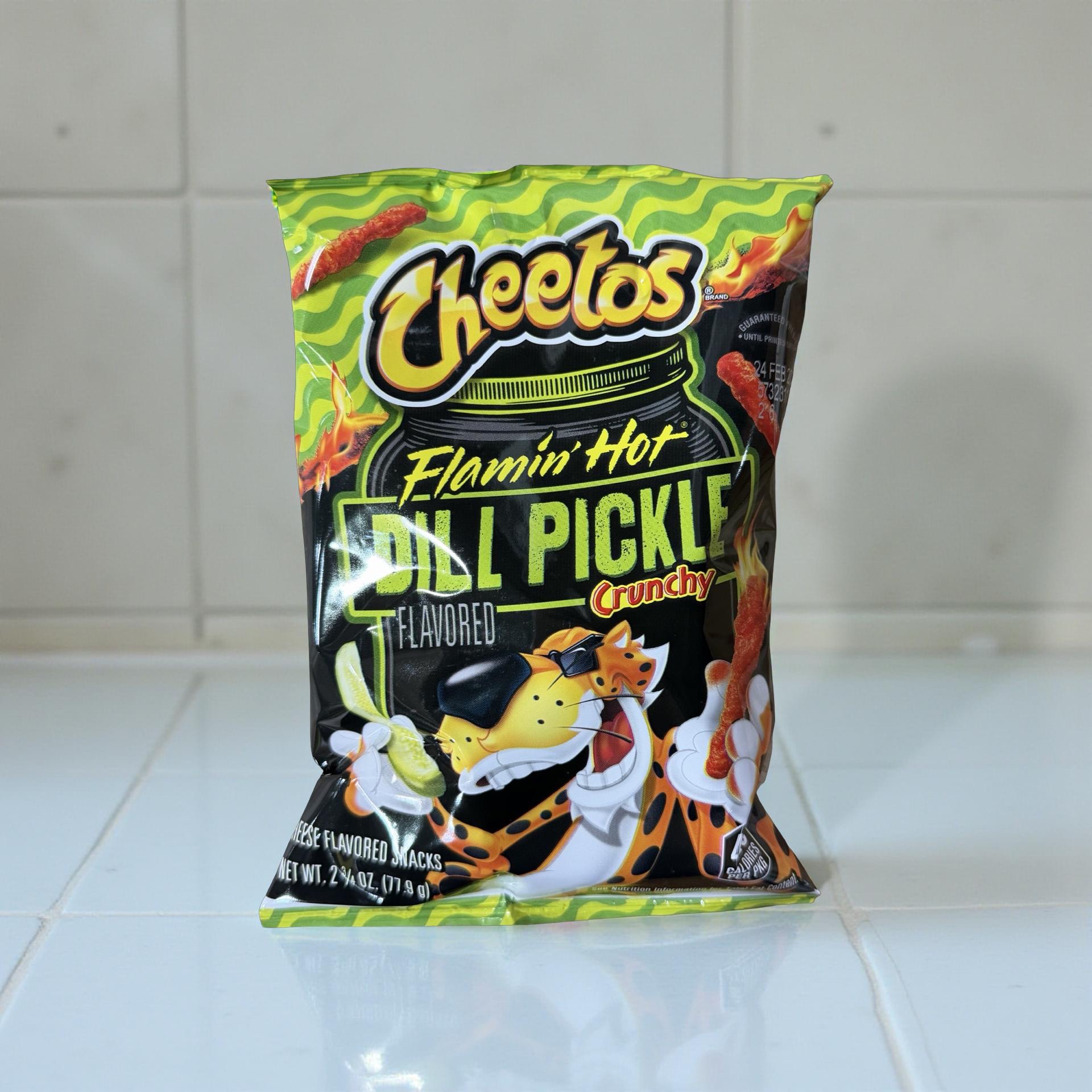 Flamin’ Hot Spicy Dill Pickle Crunchy Cheetos – 2.75 oz Bags, 8 Count 7