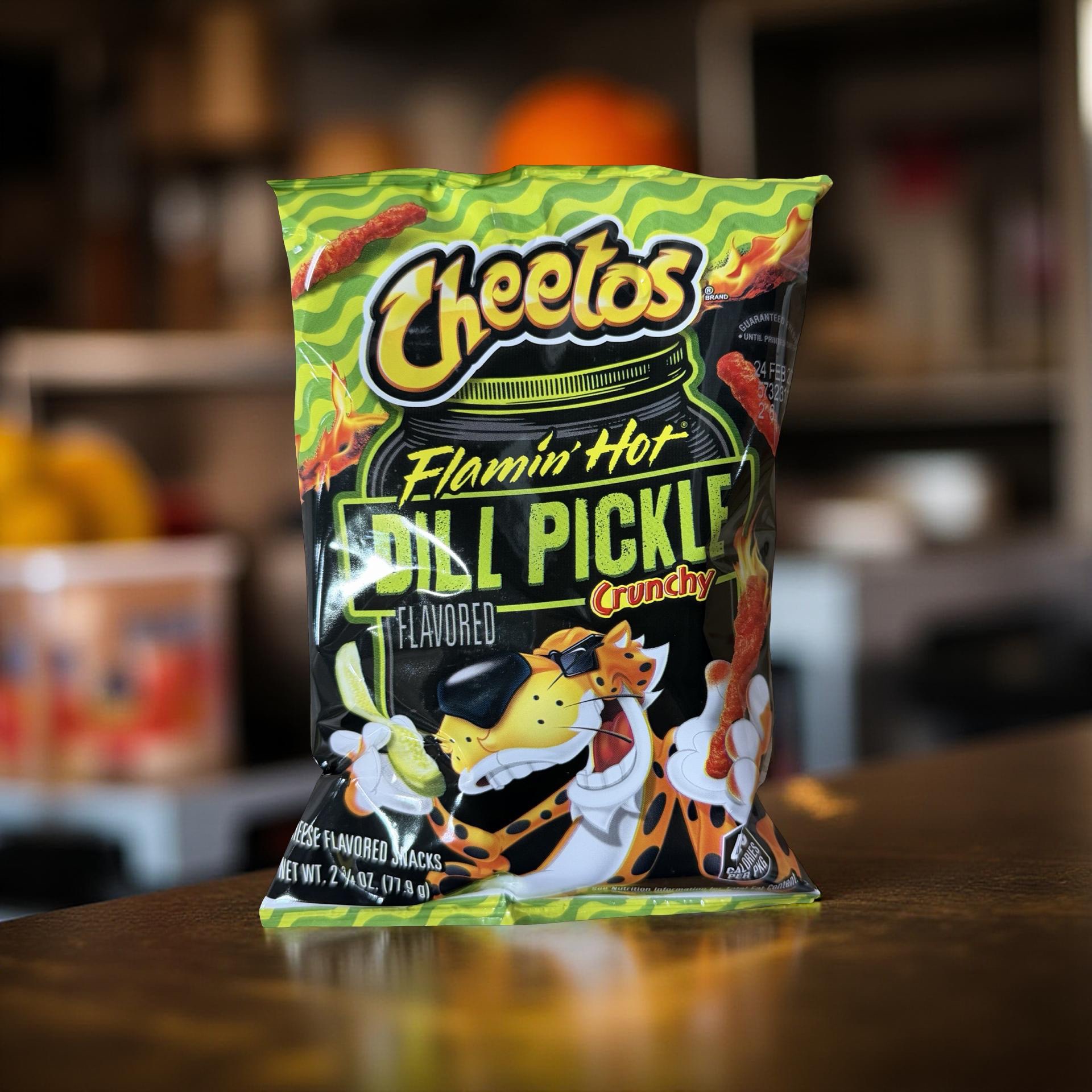 Flamin’ Hot Spicy Dill Pickle Crunchy Cheetos – 2.75 oz Bags, 8 Count 8