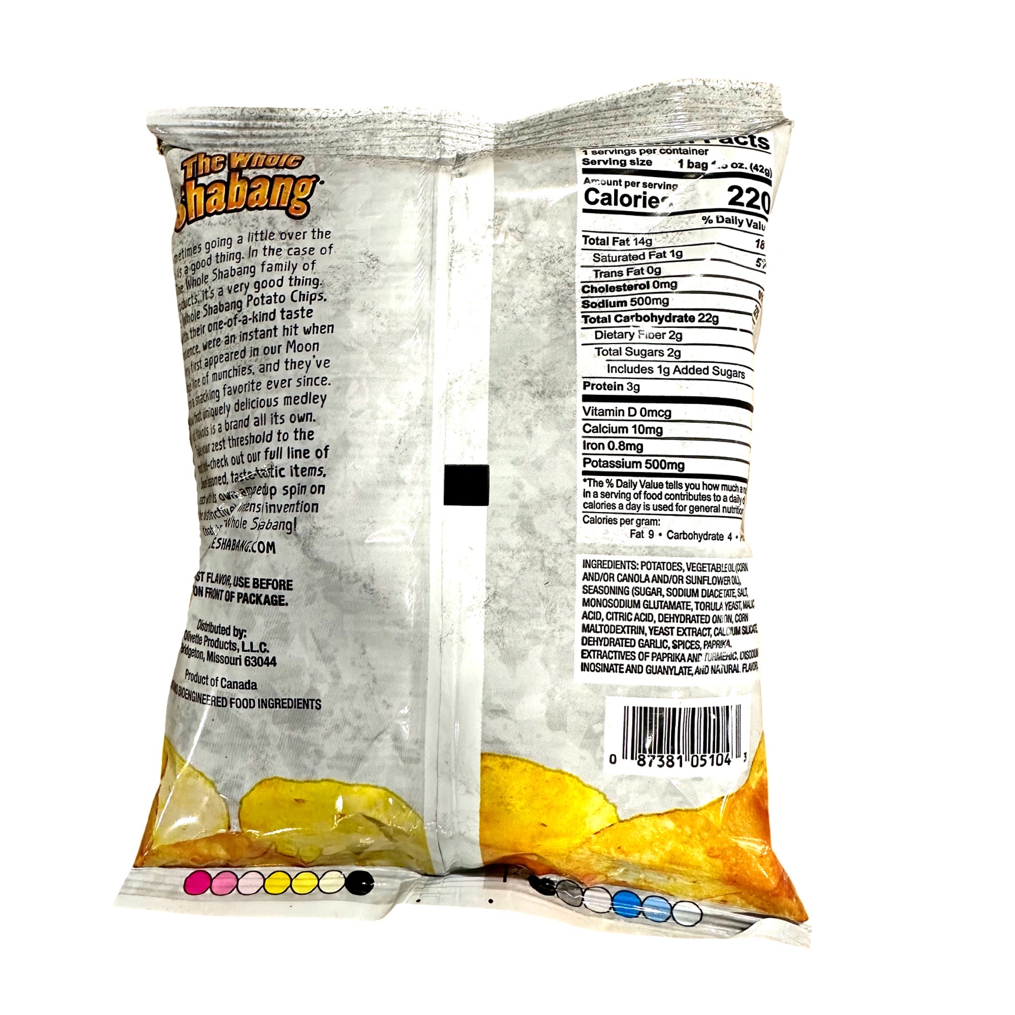 The Whole Shabang Potato Chips by Moon Lodge 1.5 Oz | Original | Pack of 12 3