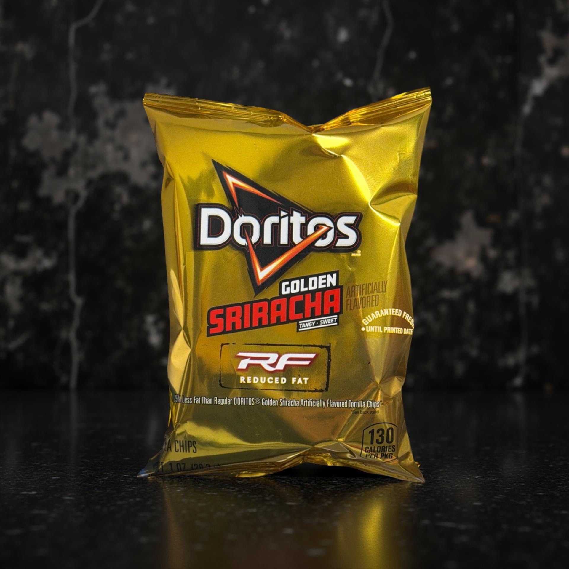 Doritos Golden Sriracha Reduced Fat Tortilla Chips – 1 oz Bags, 16 Count 2