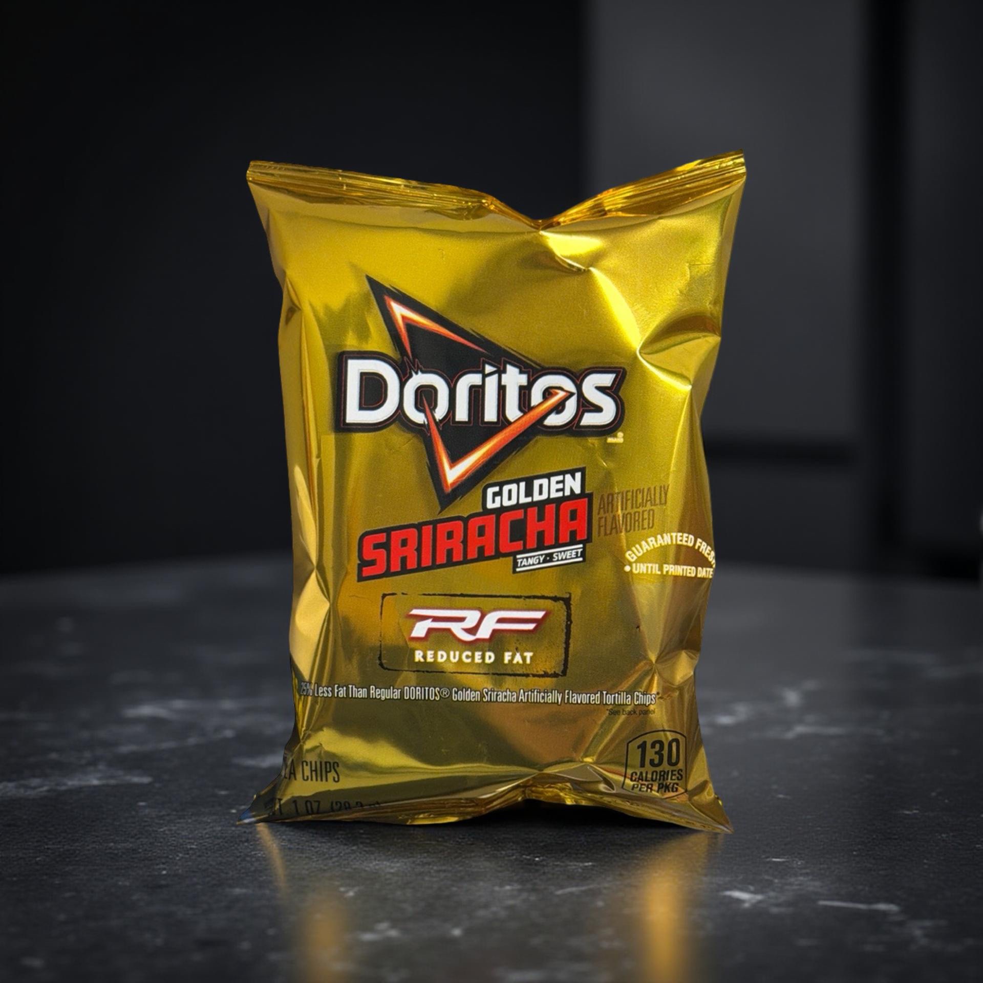 Doritos Golden Sriracha Reduced Fat Tortilla Chips – 1 oz Bags, 16 Count 3