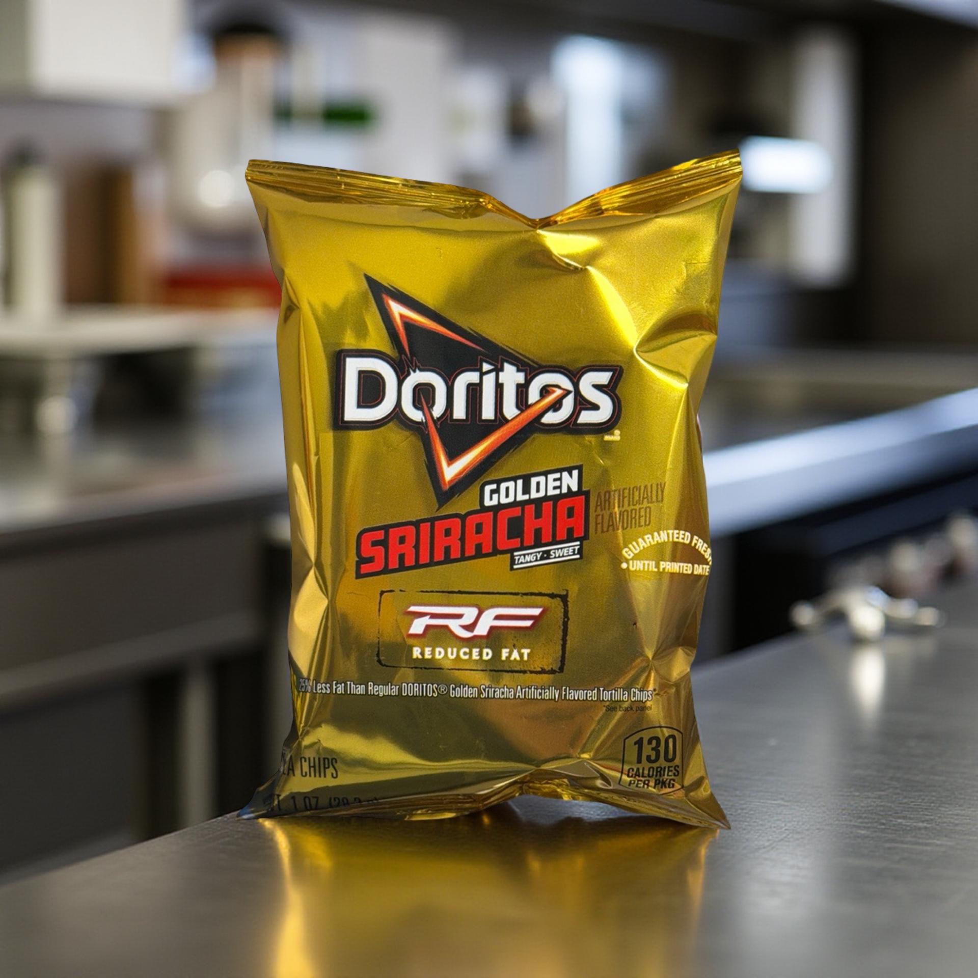 Doritos Golden Sriracha Reduced Fat Tortilla Chips – 1 oz Bags, 16 Count 6