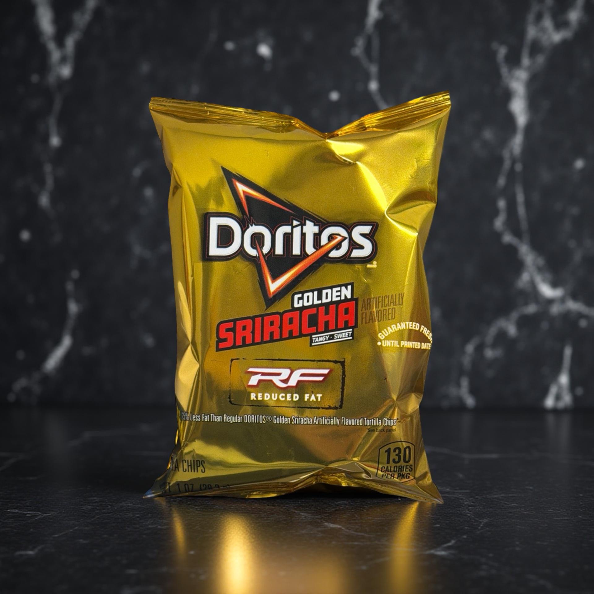 Doritos Golden Sriracha Reduced Fat Tortilla Chips – 1 oz Bags, 16 Count 7