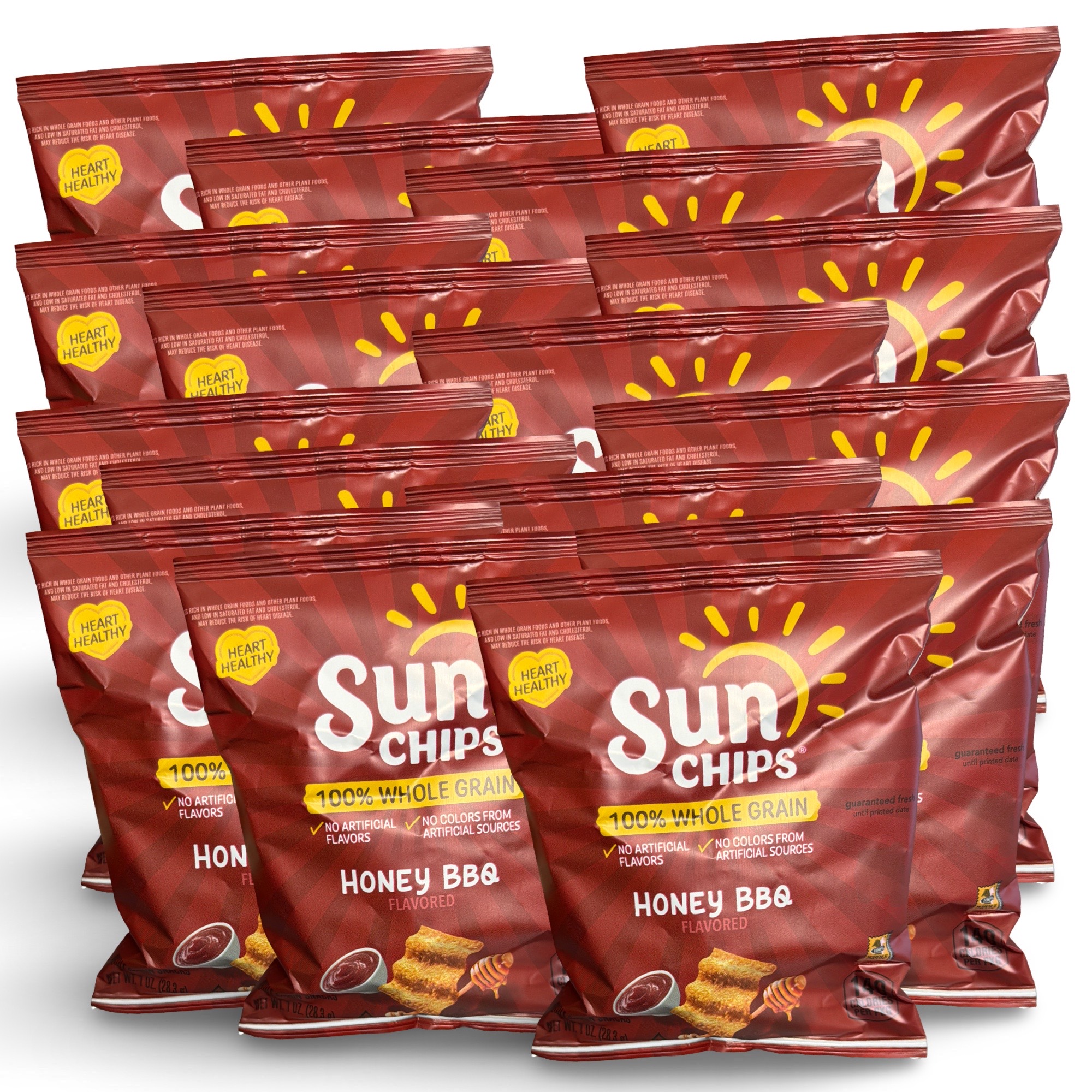 Sunchips Honey BBQ Whole Grain Chips, 1 Oz, 16 Bags 2