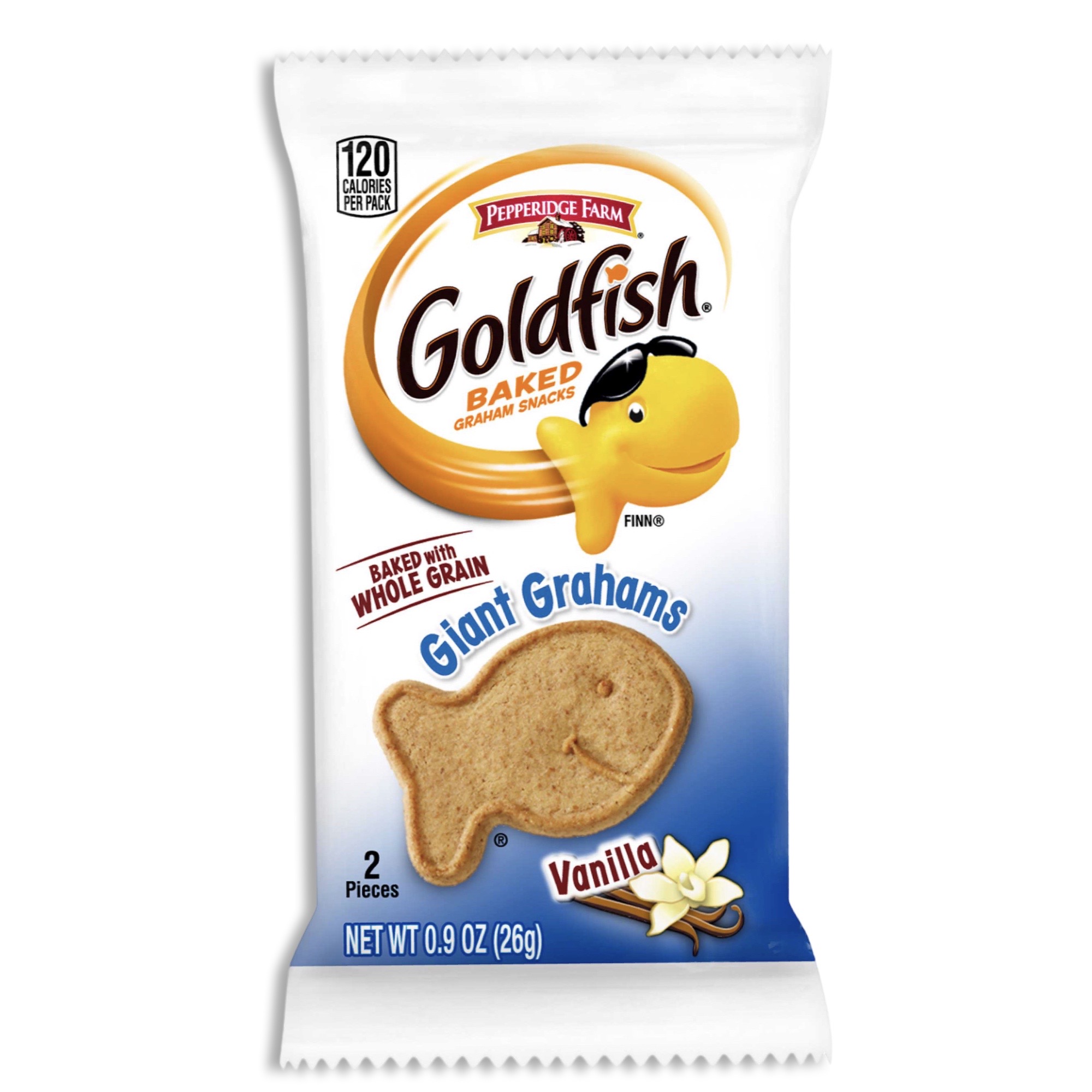 Goldfish Goldfish Gigante Grahams Forma Vainilla Goldfish | 0,9 oz, Paquete de 15 - Imagen 1 de 6