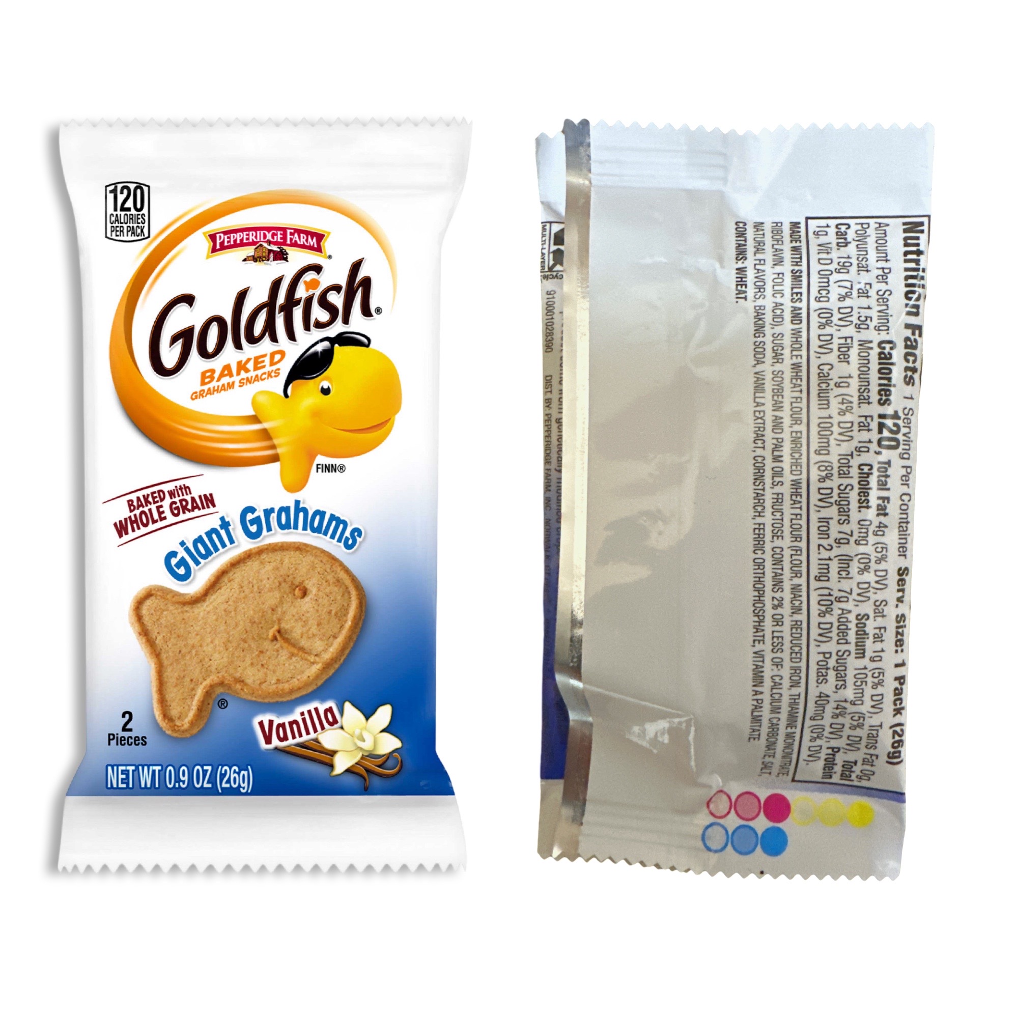 Goldfish Goldfish Gigante Grahams Forma Vainilla Goldfish | 0,9 oz, Paquete de 15 - Imagen 2 de 6