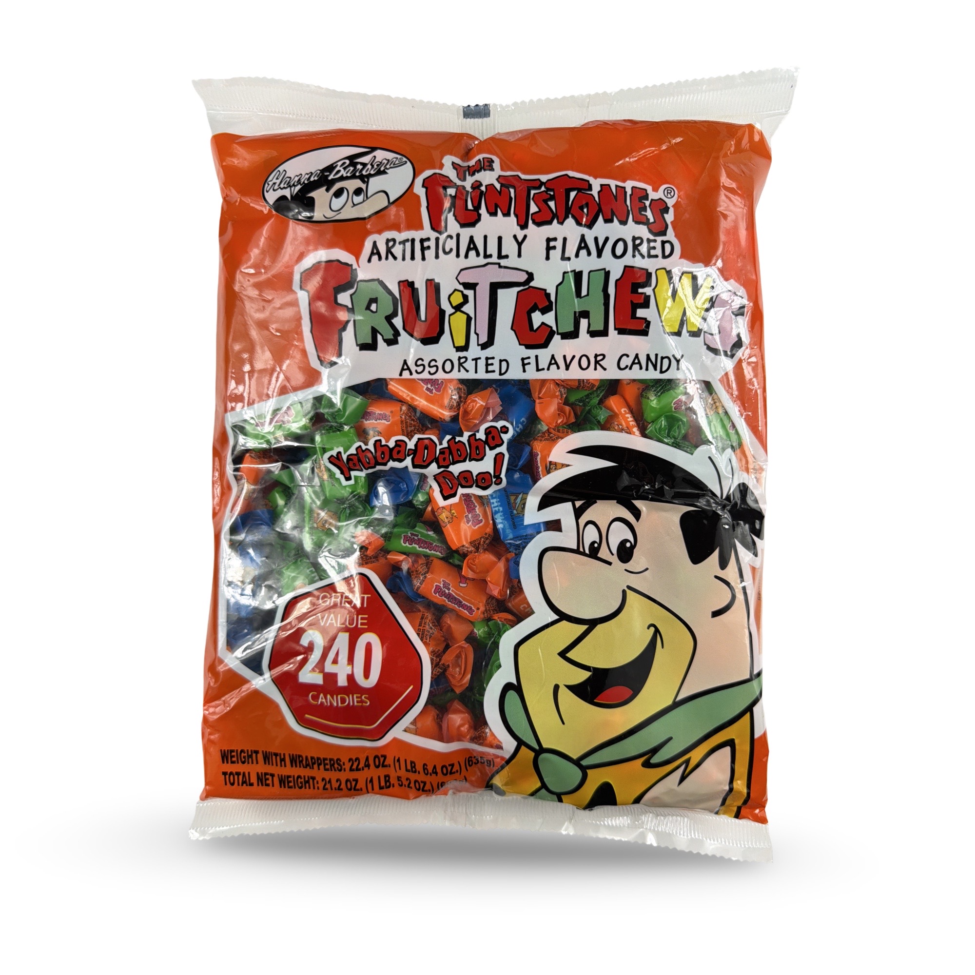 Albert’s Fruit Chews – Classic Chewy Candy 240 Ct Bag | Individually Wrapped, Flintstones
