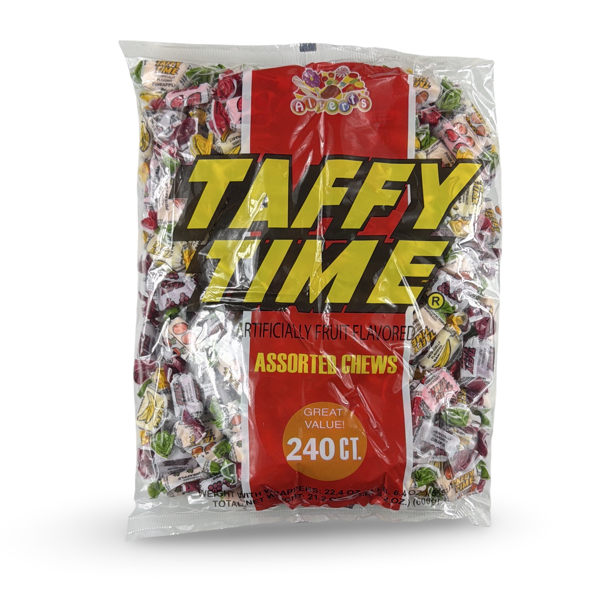 Albert’s Fruit Chews – Classic Chewy Candy 240 Ct Bag | Individually Wrapped, Taffy Time