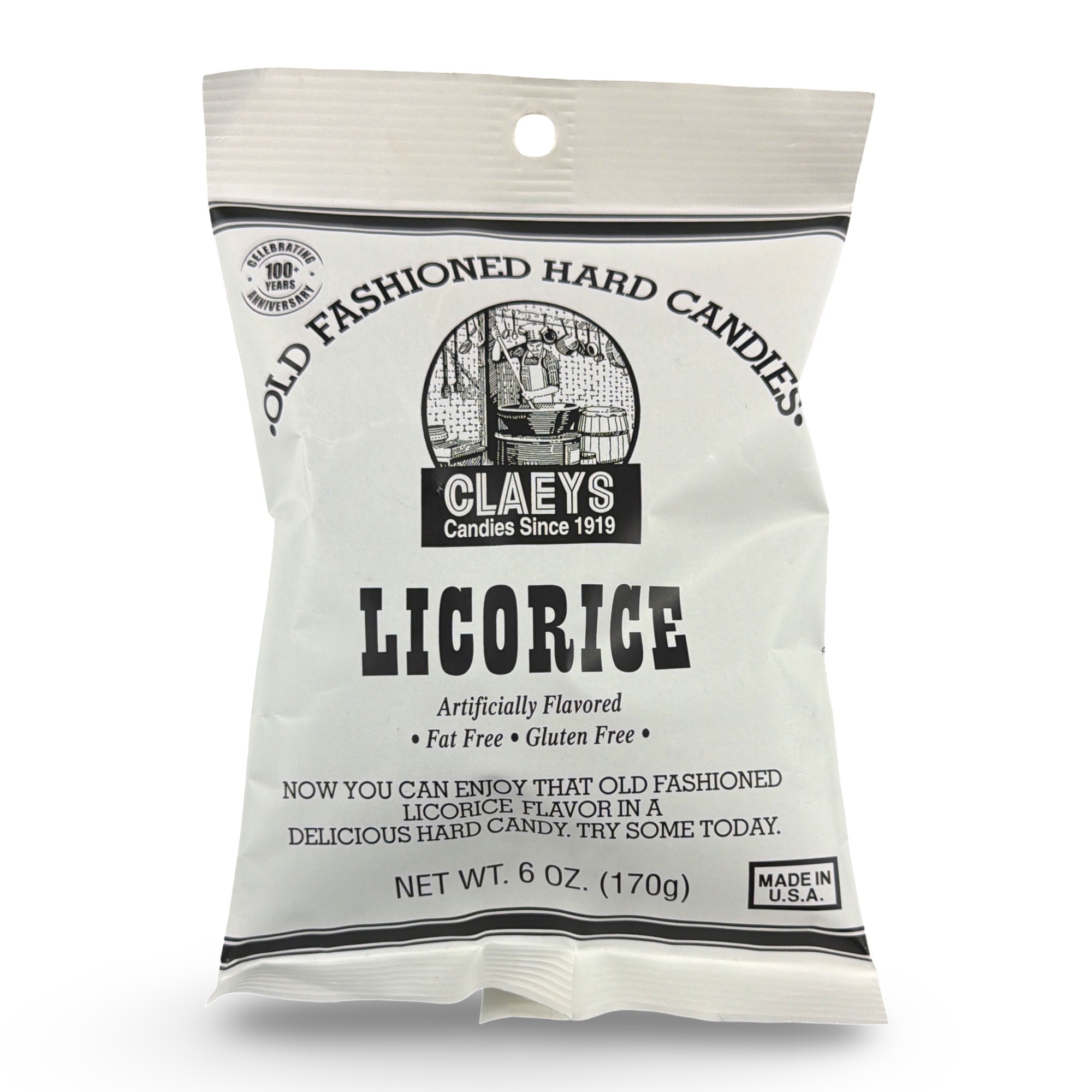 Claeys Old Fashioned Nostalgic Hard Candy – 6 oz Bags, 4 Pack | Licorice