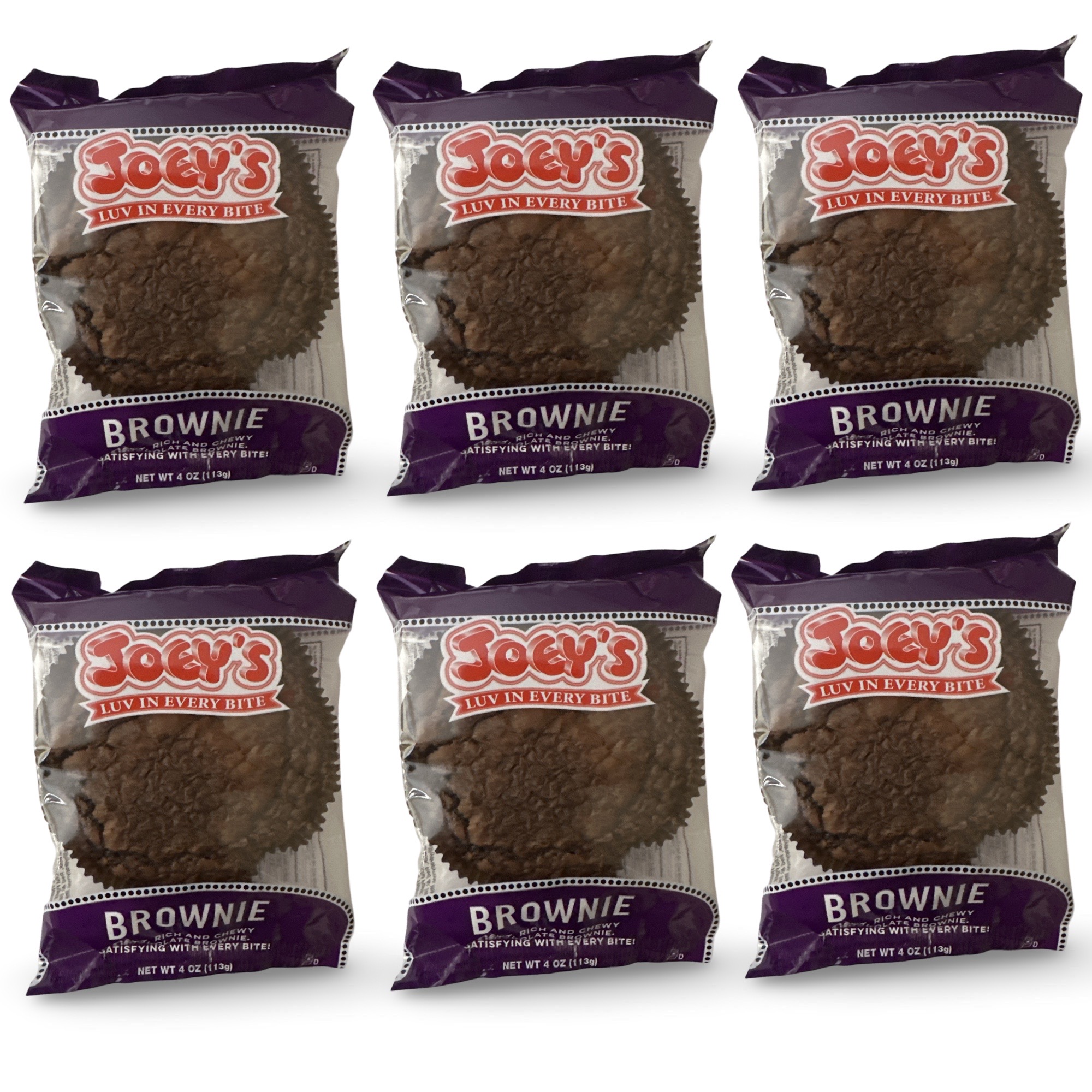 Joey's Chocolate Brownies, 6 Count 6