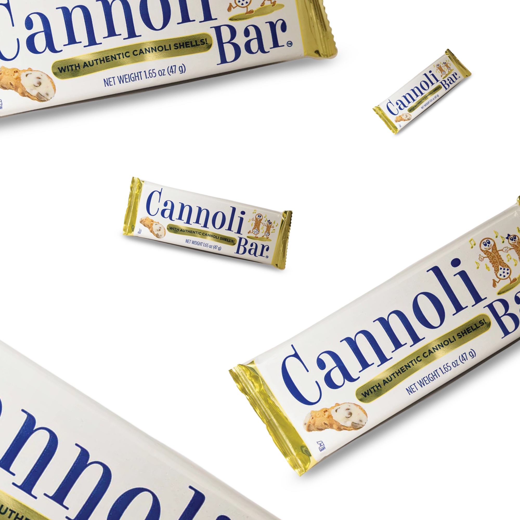 Cannoli Candy Bar Full Size, 4 Bars 5