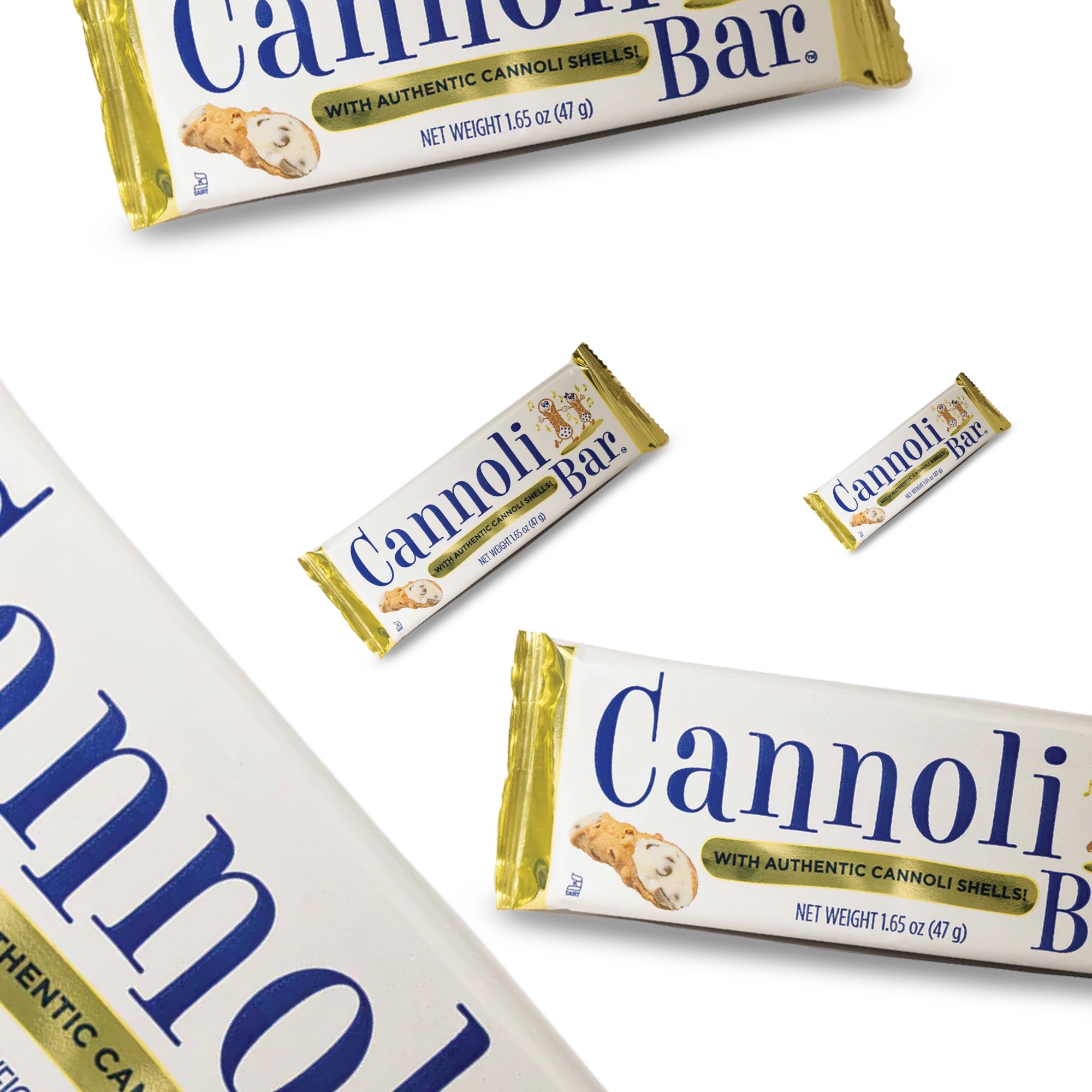 Cannoli Candy Bar Full Size, 4 Bars 6