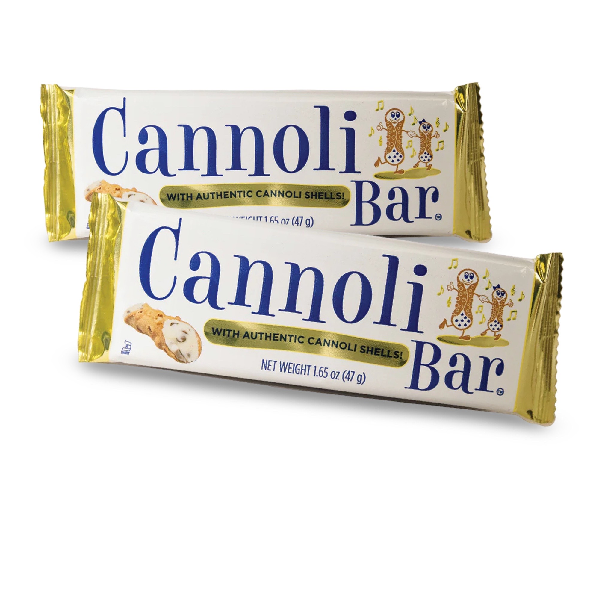 Cannoli Candy Bar Full Size, 4 Bars 4