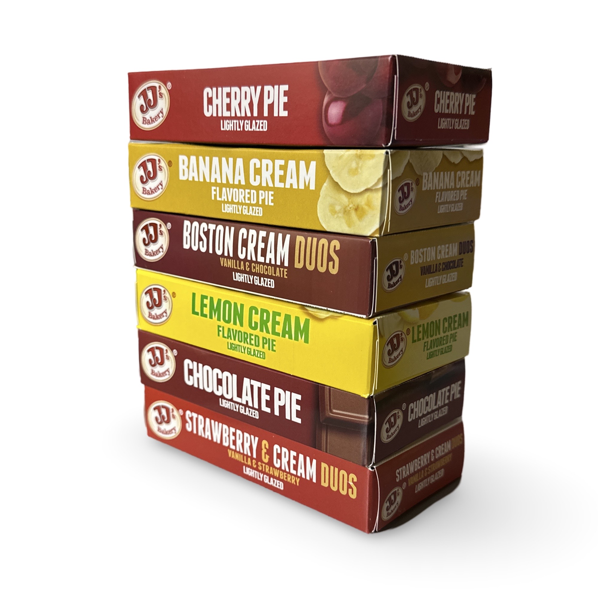 JJ's Bakery Glazed Pie Ultimate Cream & Fruit Variety Pack   4 Ounce Individually Boxed | Pack of 24 2