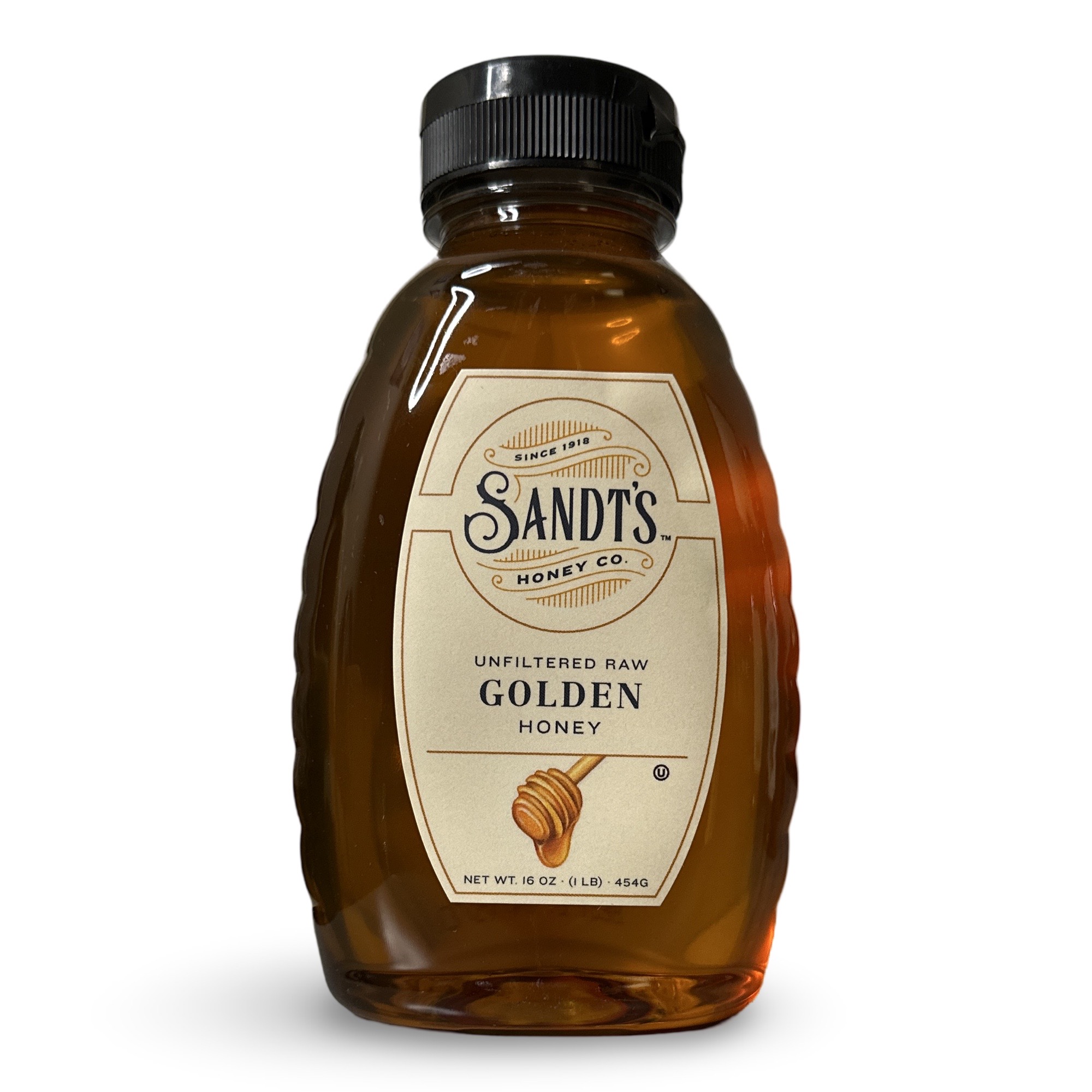 Sandt's Golden Honey, Unfiltered Raw Honey, Non-GMO Genuine, Pure Honey