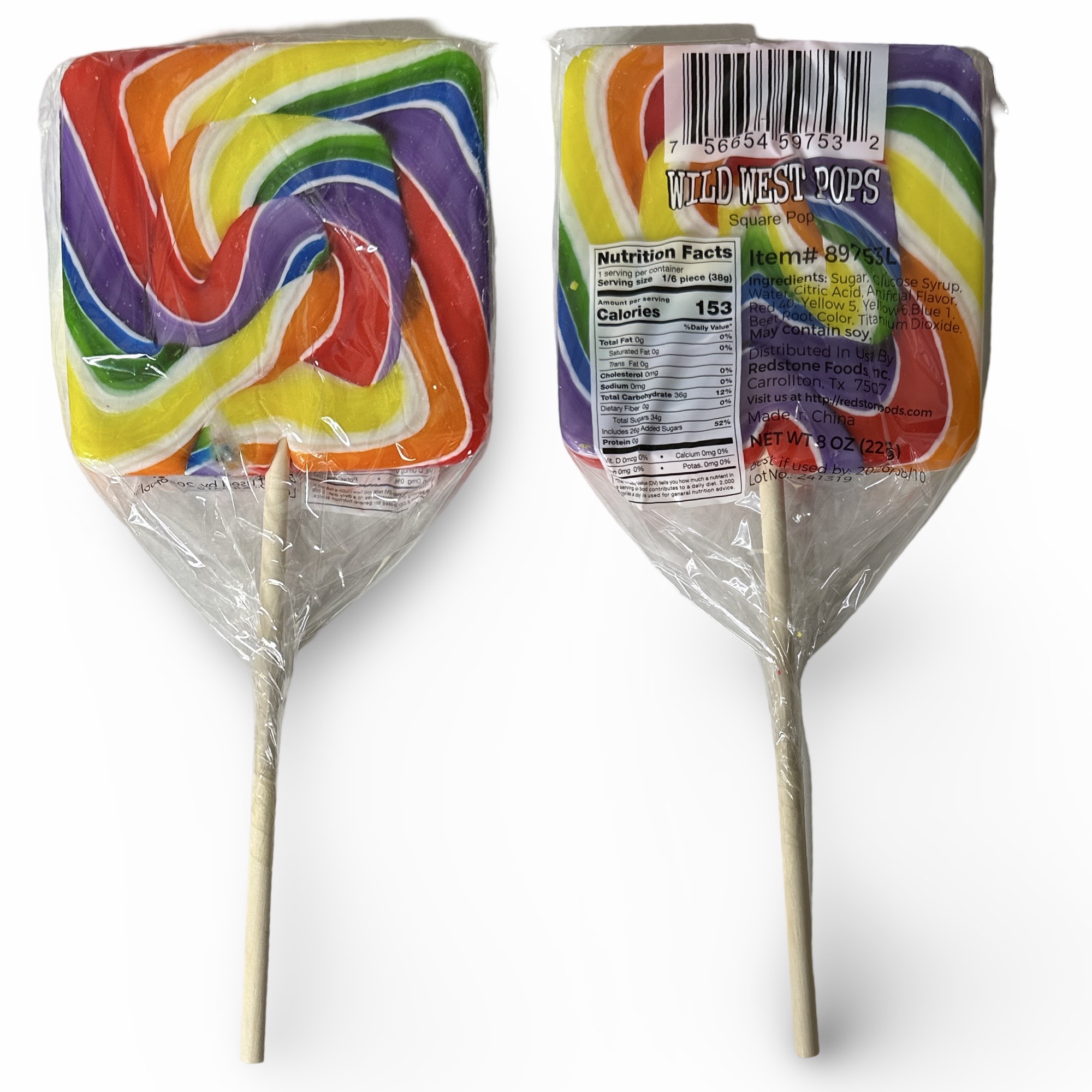 Half Pound Massive Lollipop Candy, Classic Swirl, Bigger Than Your Hand, 8 Oz 3