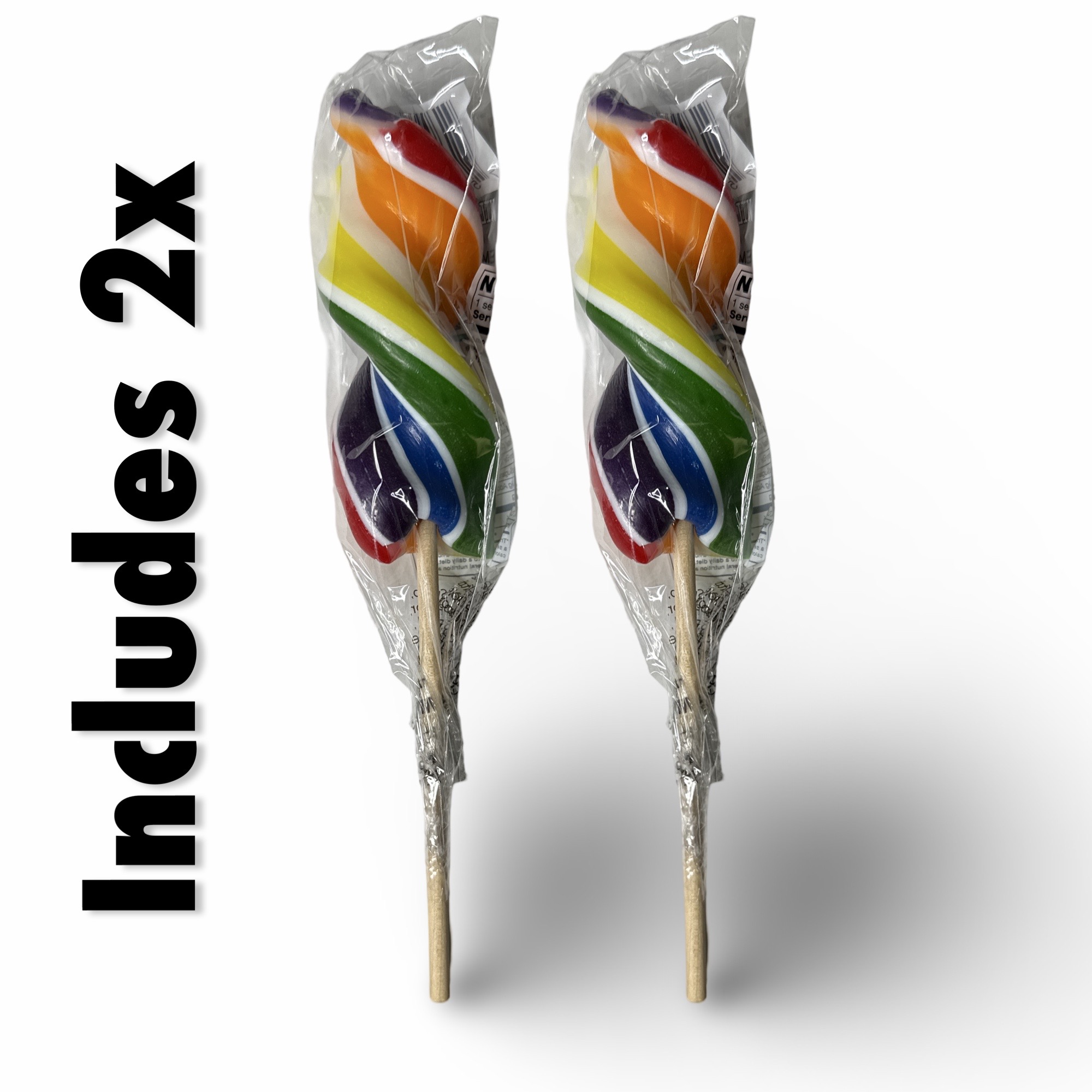 Classic Spiral Fun Large Swirl Lollipop Candy 2-Pack, 2.5 Oz 2