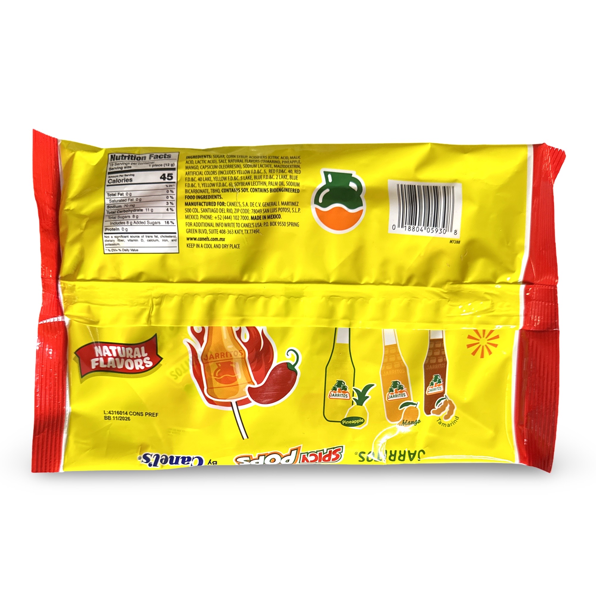 Jarritos SPICY Lollipops Mixed Bag Includes Tamarind, Mango, and Pineapple 2