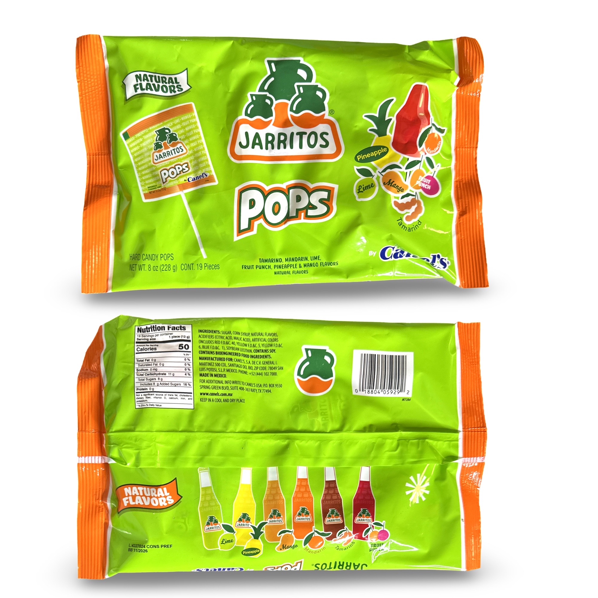 Jarritos Ultimate Candy Variety Featuring Large 8 0z. Sour & Regular Gummies and Spicy and Regular Lolllipops 4