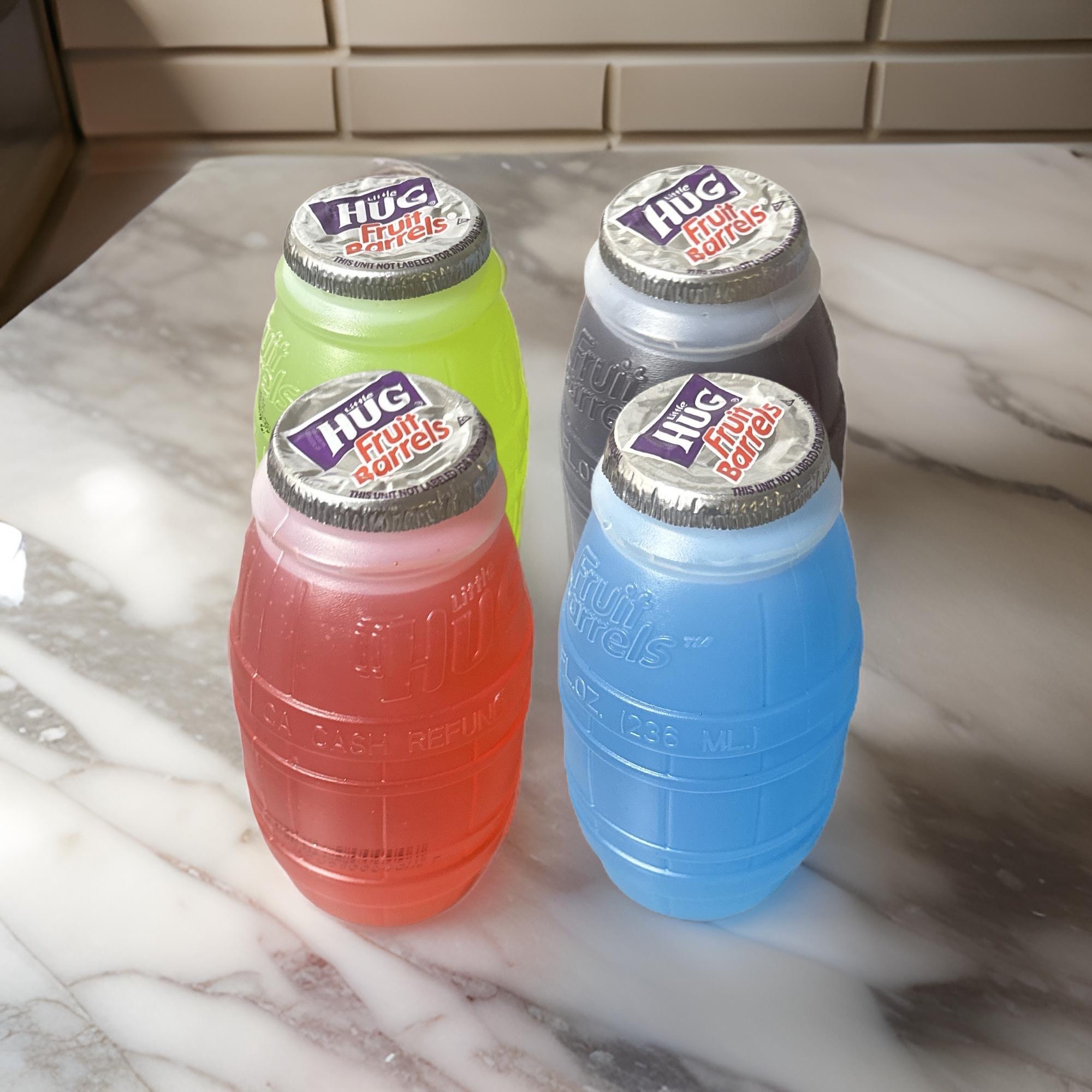 Little Hug Fruit Barrel Drinks, Original Flavors, 8 oz, 4 Pack 4