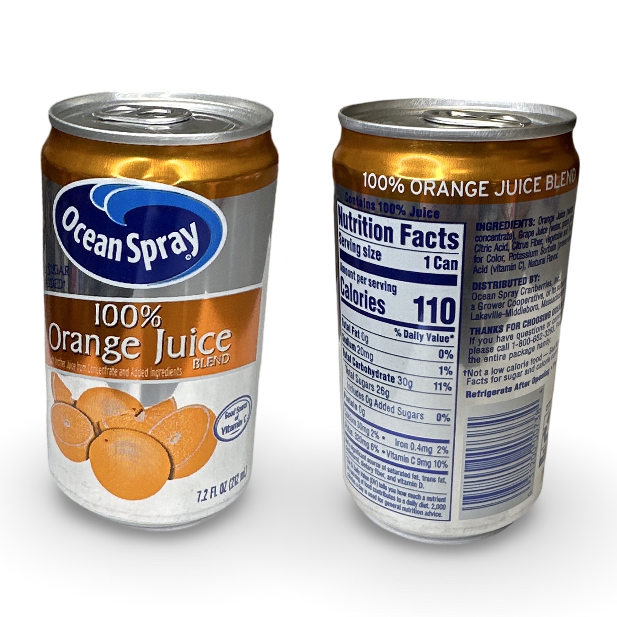 12x Ocean Spray Combo Pack 100% Pineapple and Orange Juice, 7.2 oz Cans 3