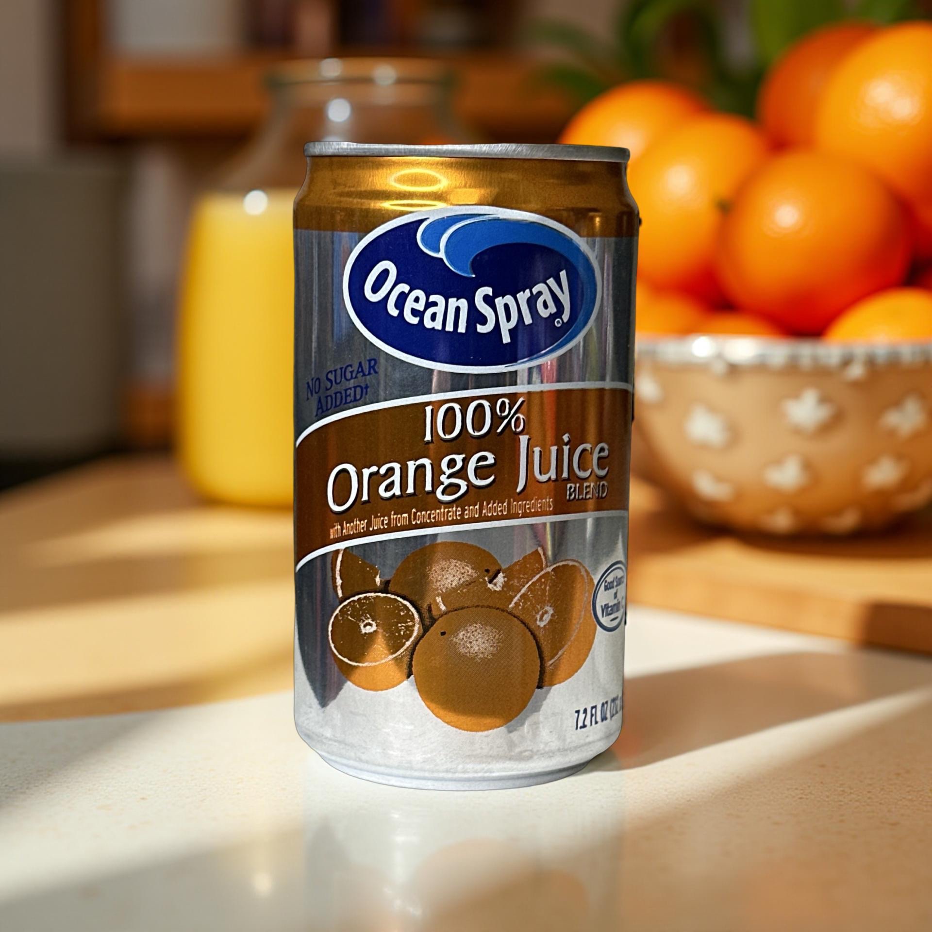 12x Ocean Spray Combo Pack 100% Pineapple and Orange Juice, 7.2 oz Cans 4