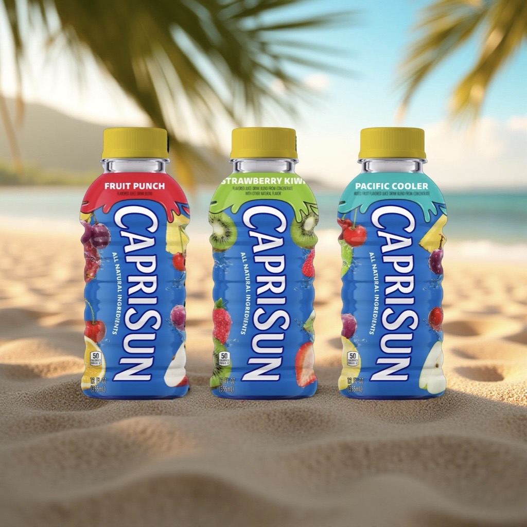 Capri Sun Bottles 3 Flavor Variety Pack: Pacific Cooler, Fruit Punch, Kiwi Strawberry | 6 Total 4