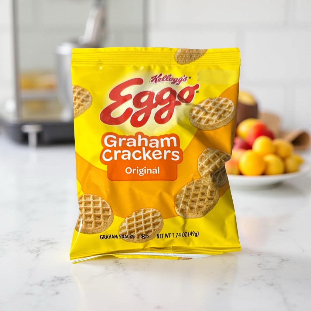 Eggo Waffle Shaped Graham Crackers, School Approved Smart Snacks, Original Flavor | 10 Bags 4
