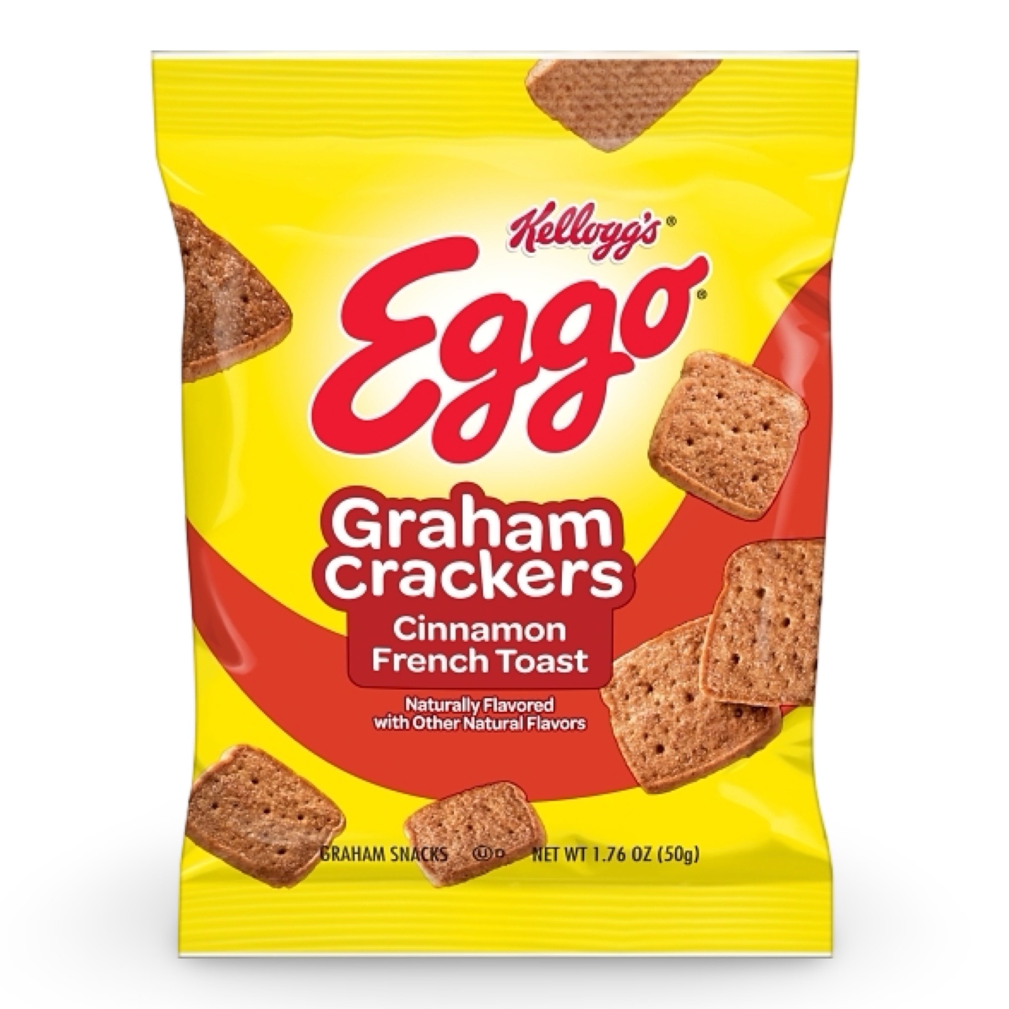 Eggo French Toast Graham Crackers, School Approved Smart Snacks, Cinnamon Flavor | 10 Bags