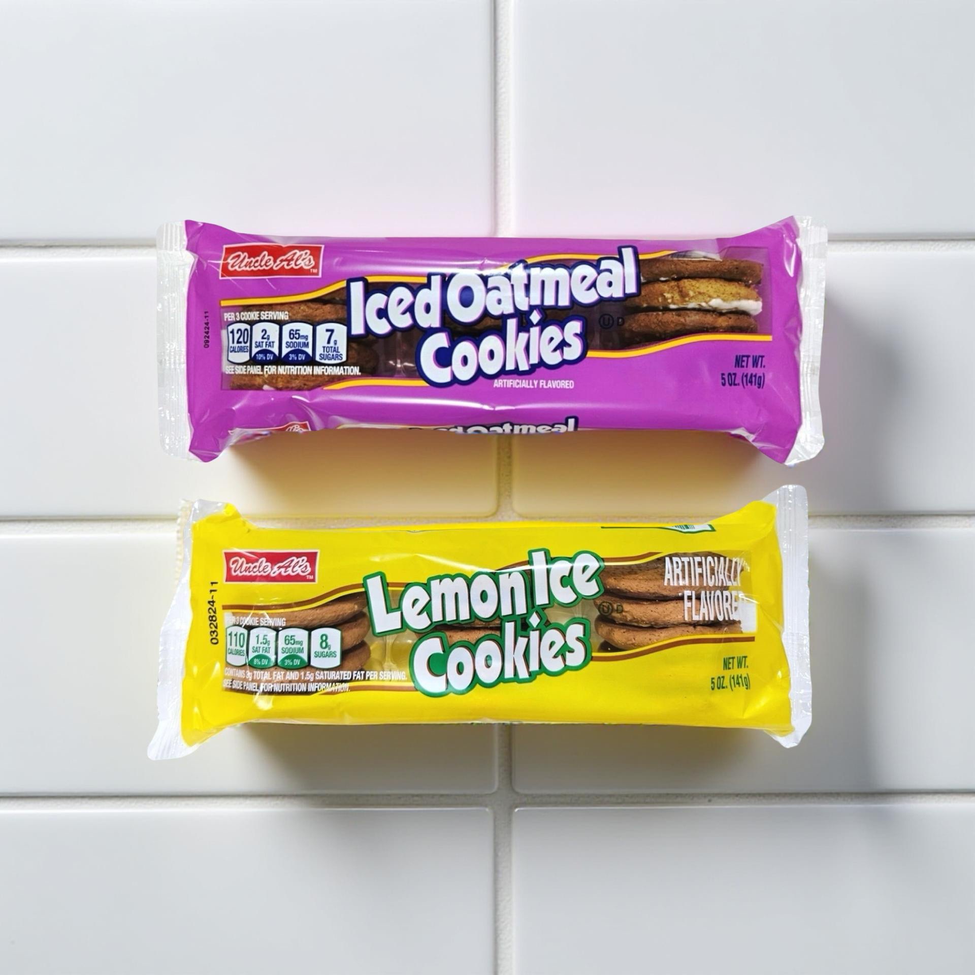 Uncle Al's Lemon Ice and Iced Oatmeal Cookie Combo, 1 of each 2