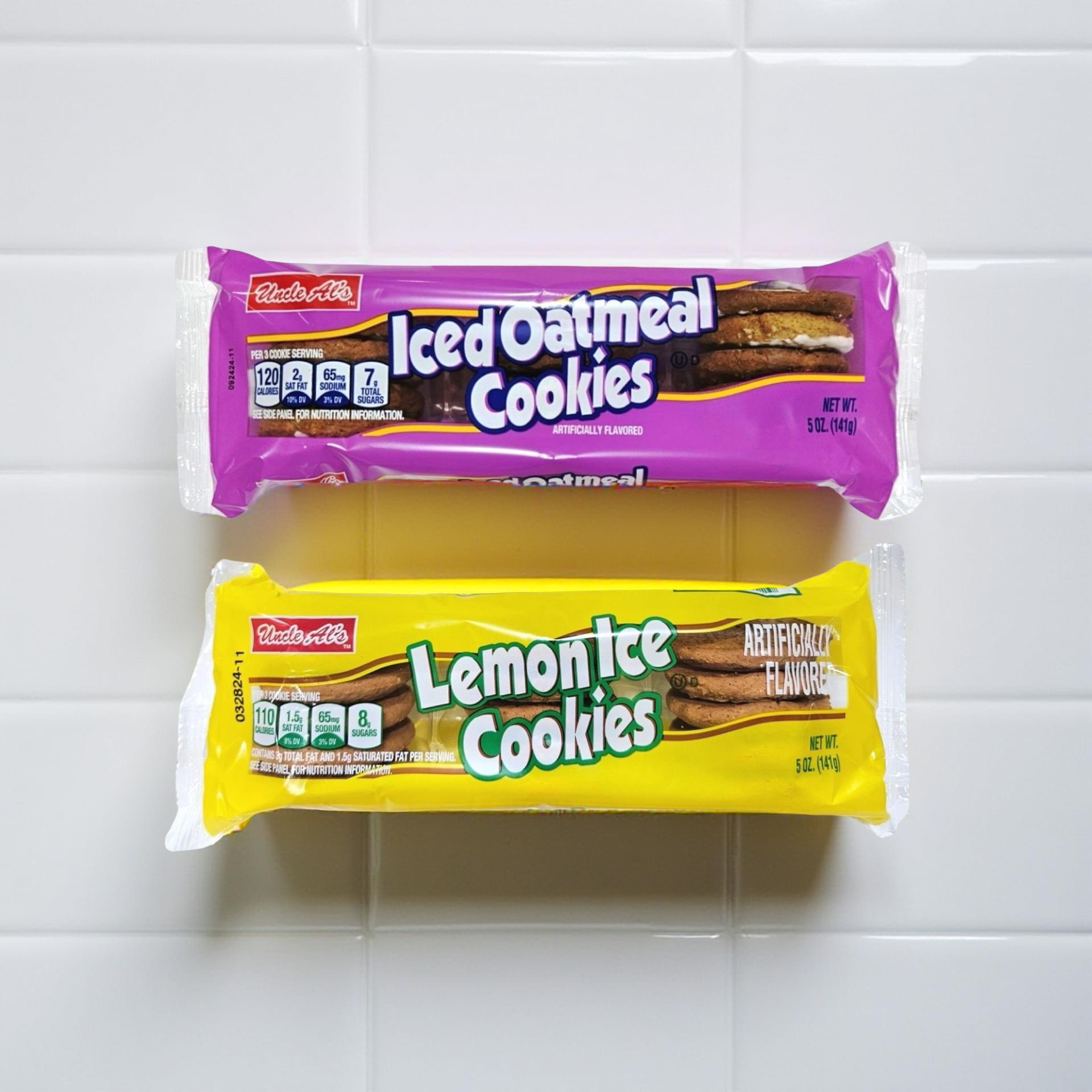 Uncle Al's Lemon Ice and Iced Oatmeal Cookie Combo, 1 of each 3