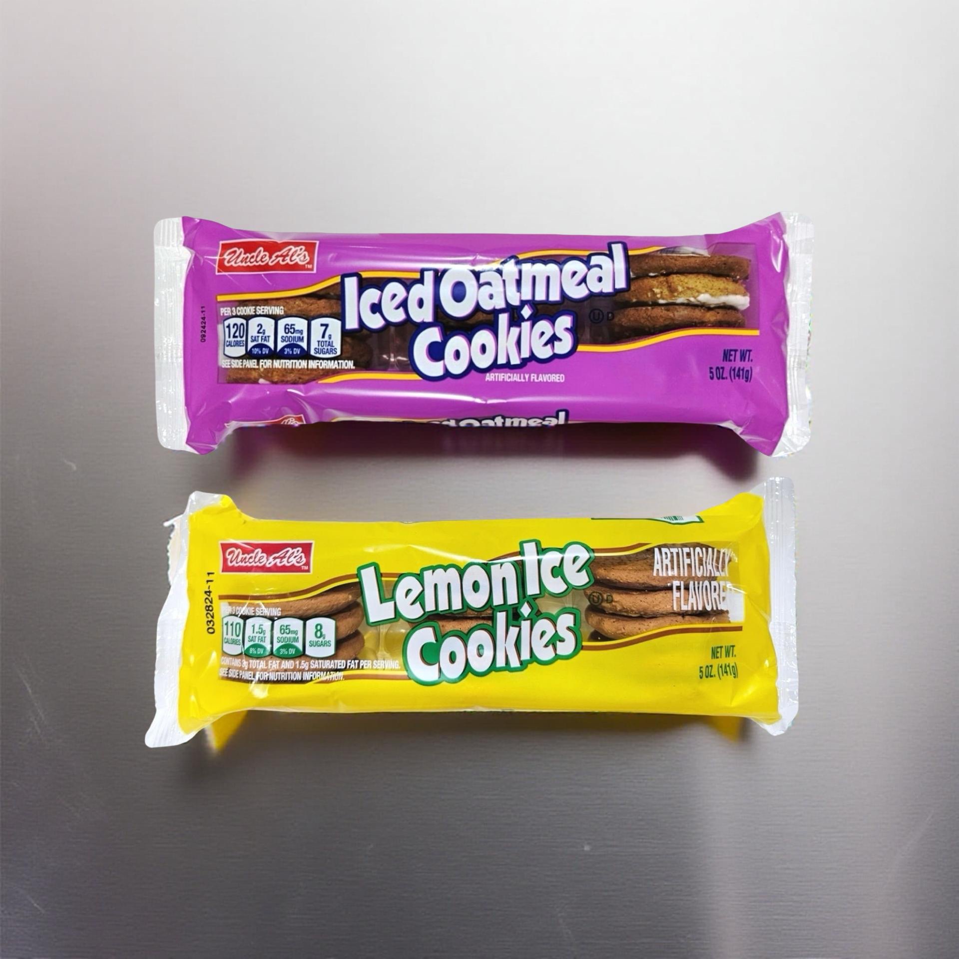 Uncle Al's Lemon Ice and Iced Oatmeal Cookie Combo, 1 of each 4