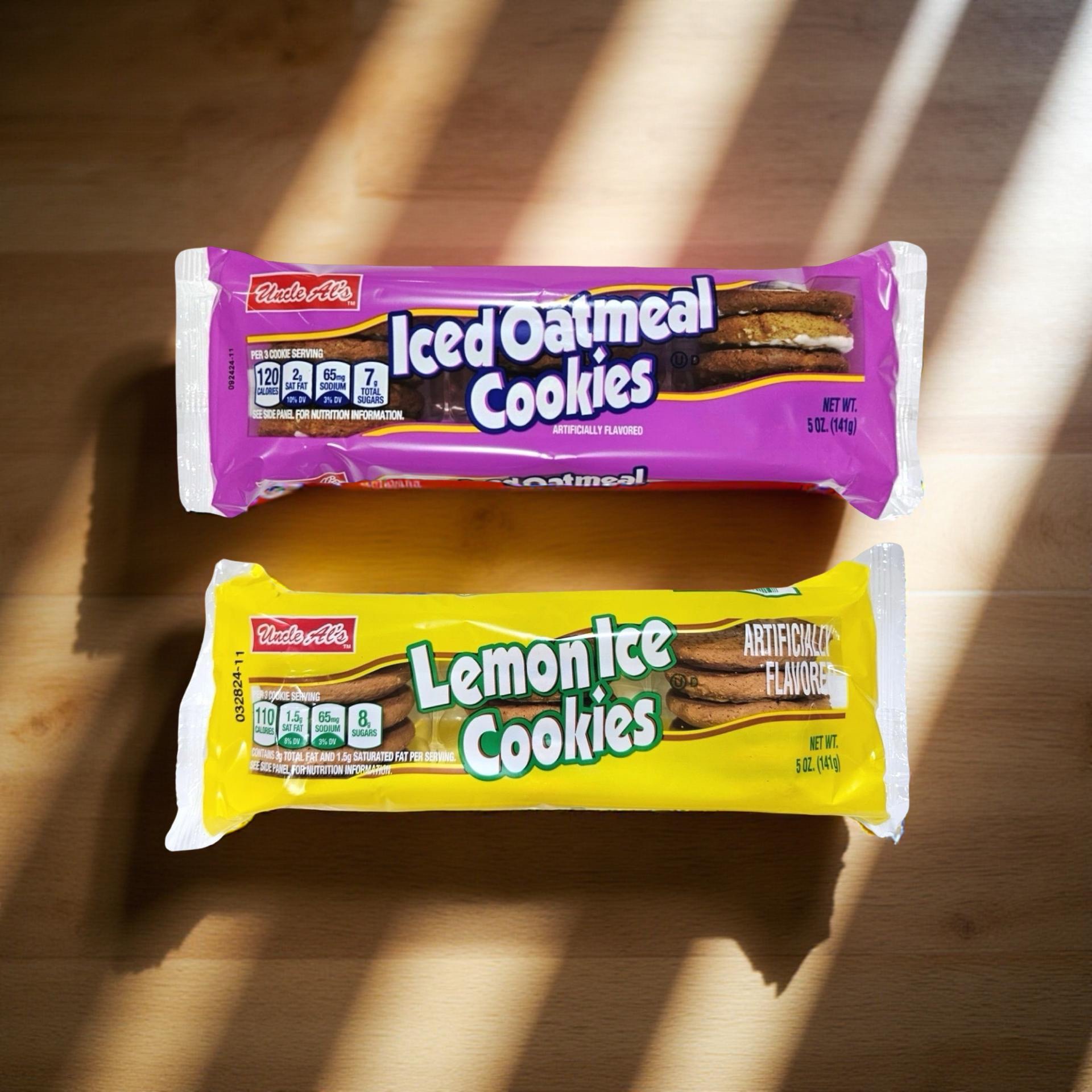 Uncle Al's Lemon Ice and Iced Oatmeal Cookie Combo, 1 of each 5