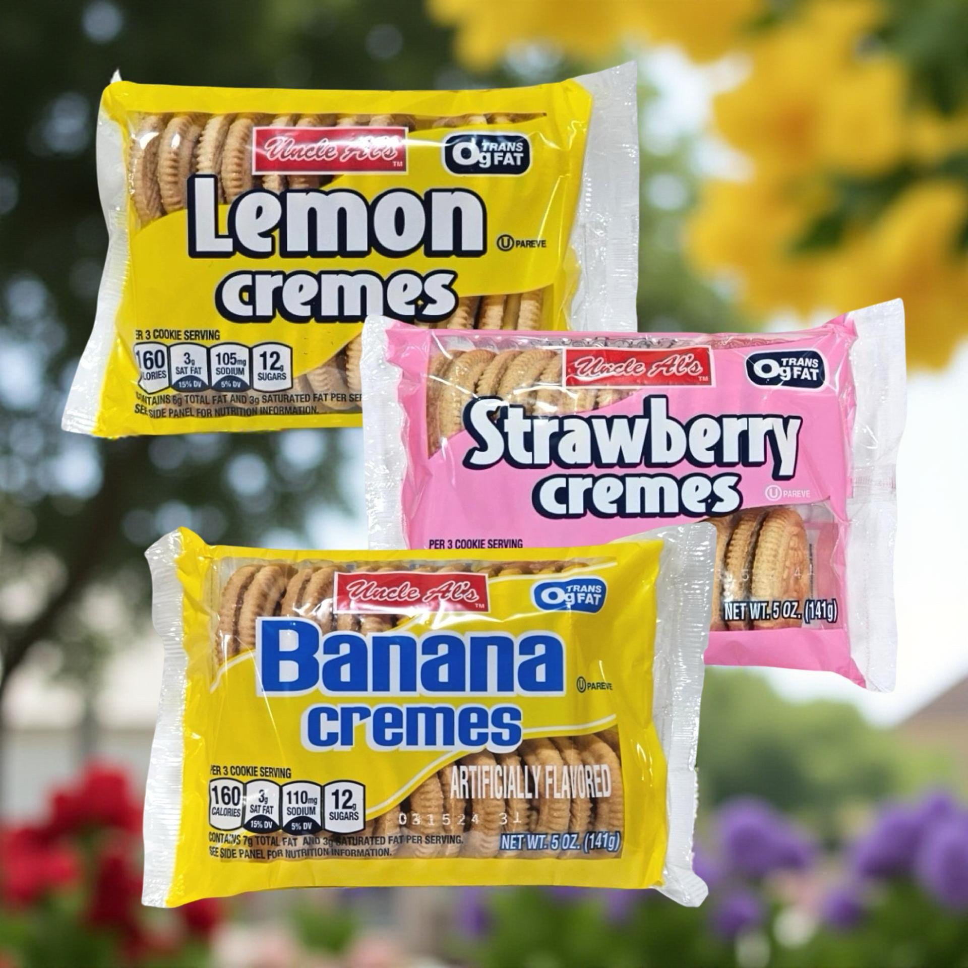 Uncle Al's Cream Cookies Combo Featuring Strawberry Cream, Banana Cream and Lemon Cream 3