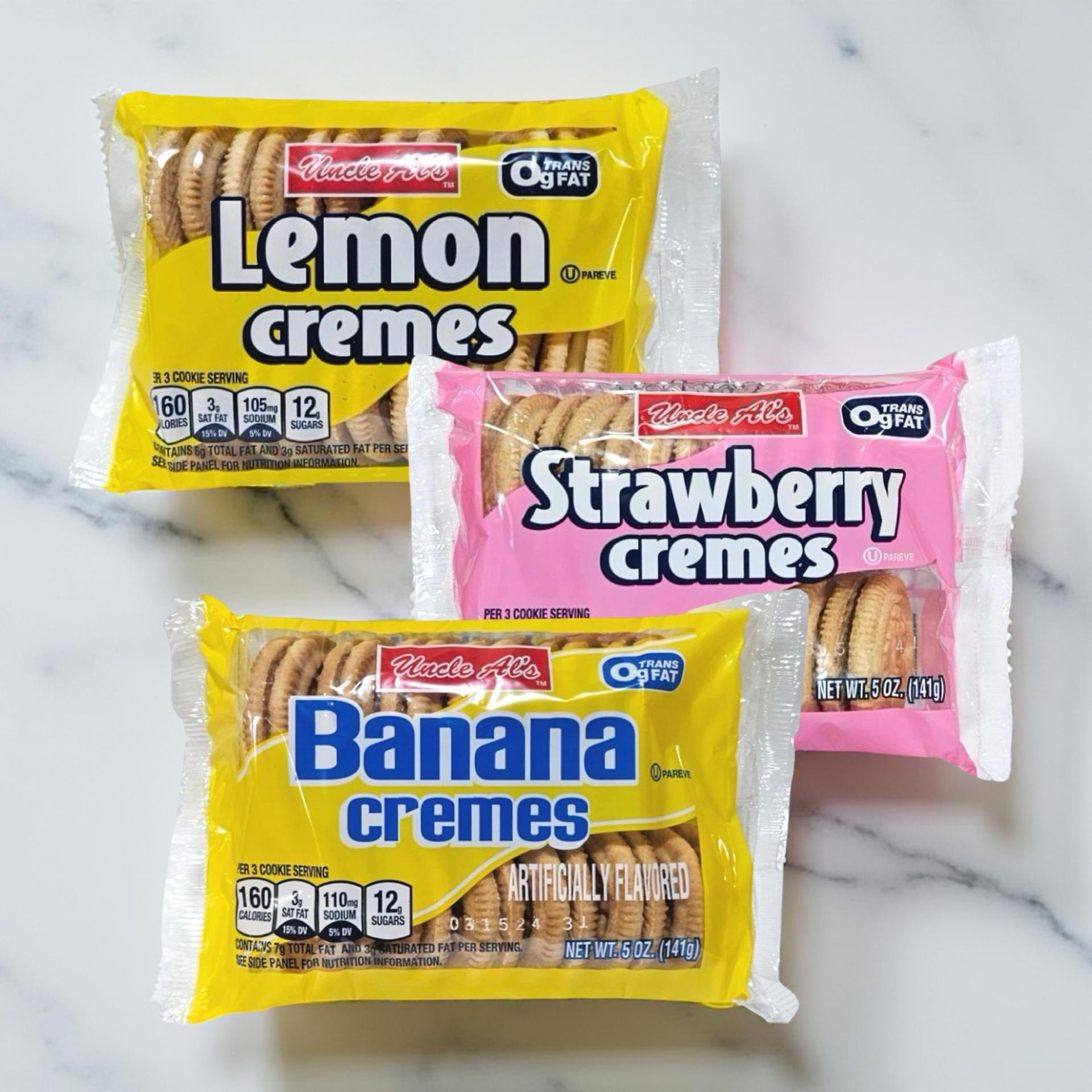 Uncle Al's Cream Cookies Combo Featuring Strawberry Cream, Banana Cream and Lemon Cream 4