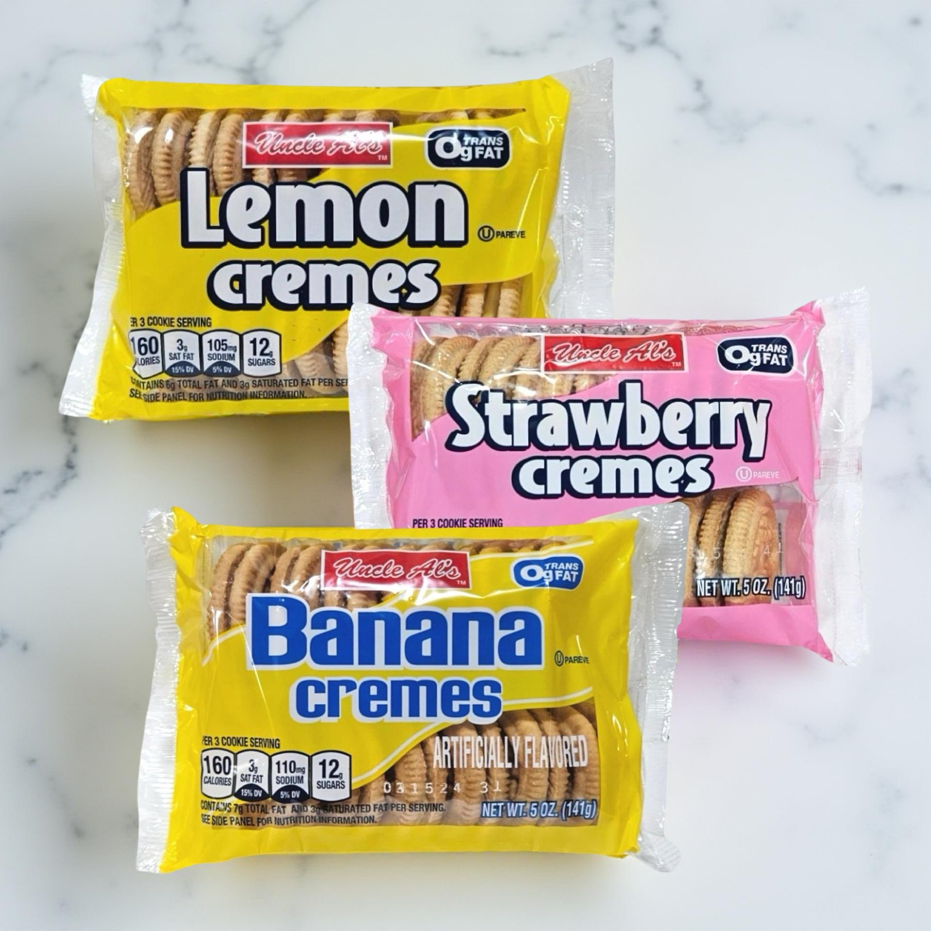 Uncle Al's Cream Cookies Combo Featuring Strawberry Cream, Banana Cream and Lemon Cream 6