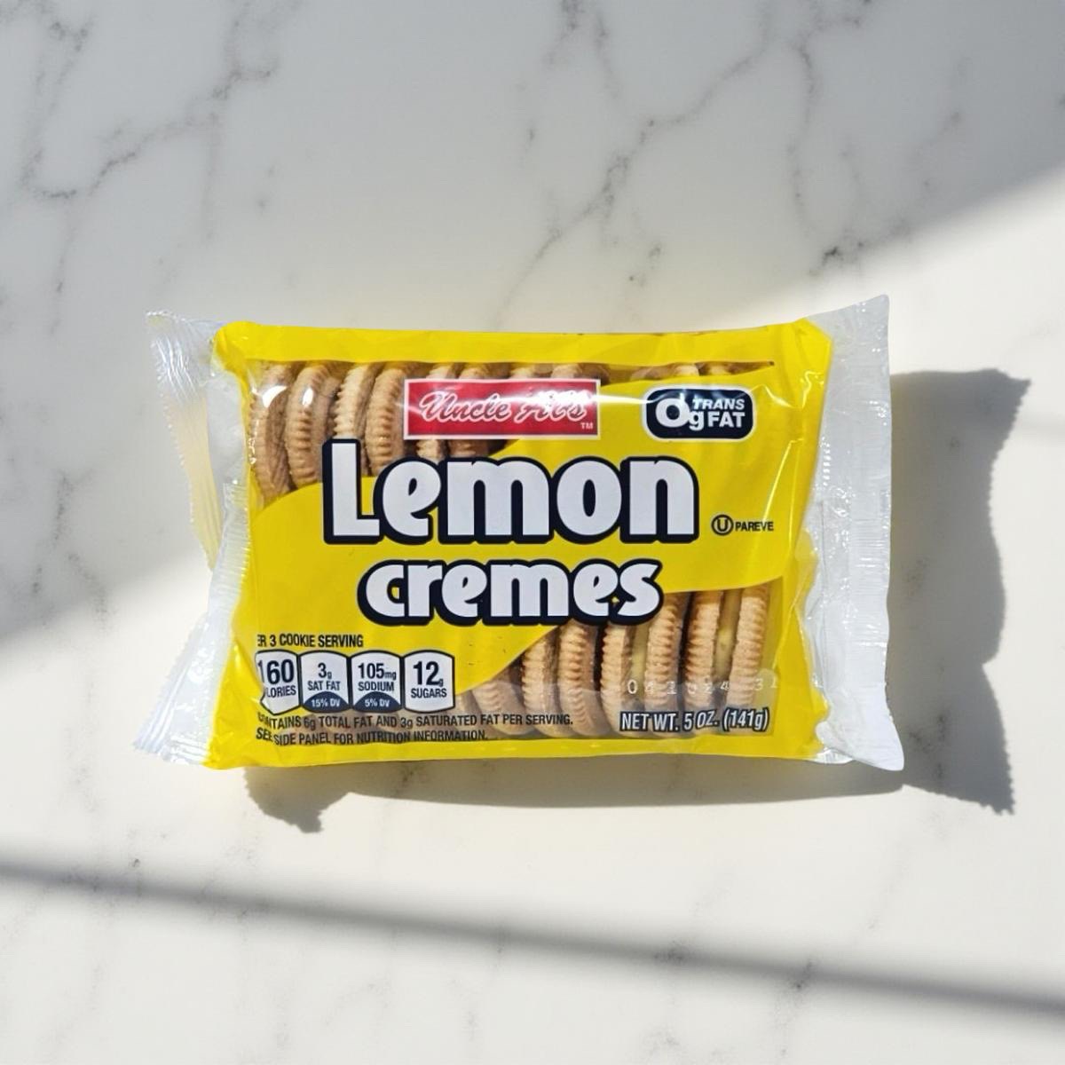 Uncle Al's Lemon Cremes Cookies, 5 Oz, 2 Packs 4