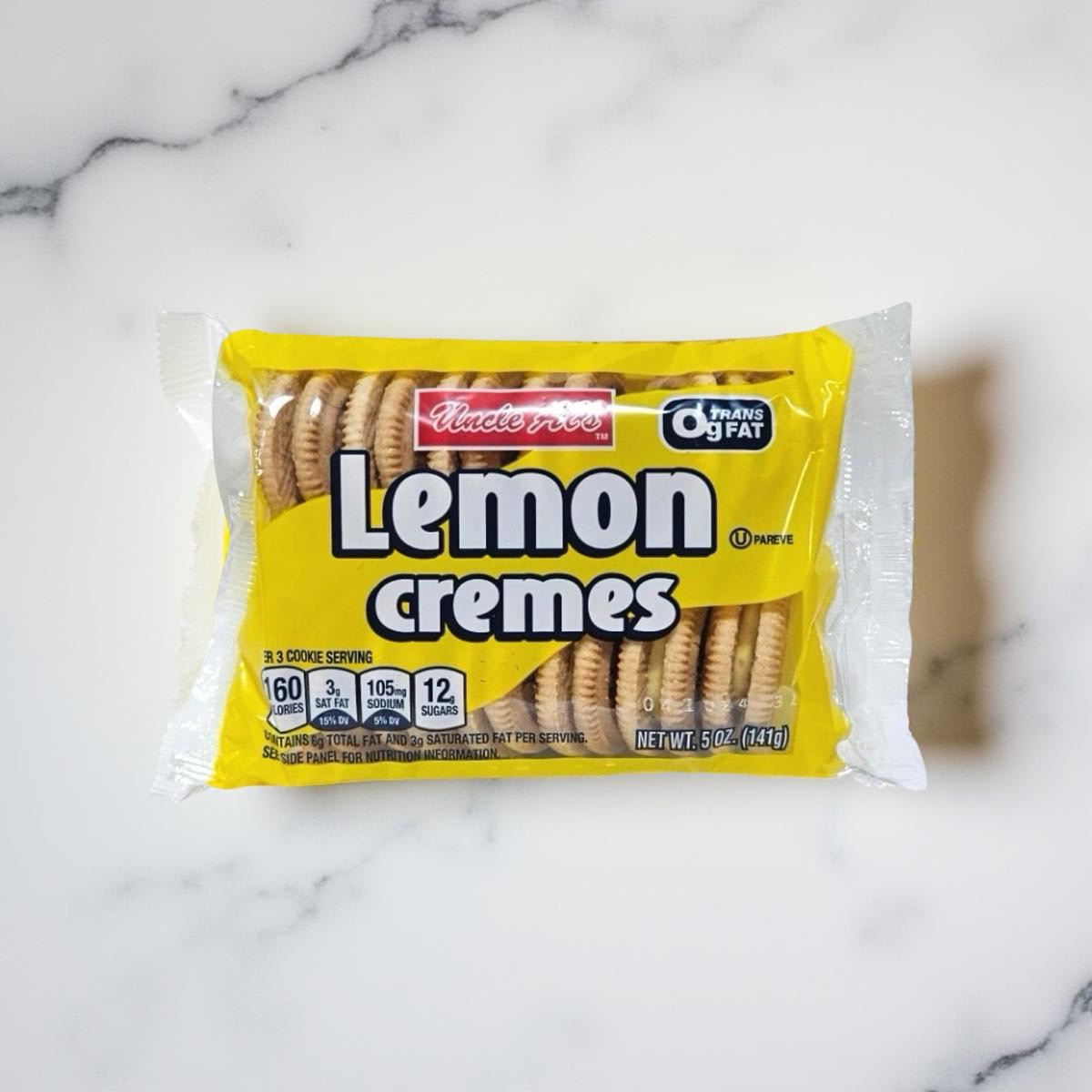 Uncle Al's Lemon Cremes Cookies, 5 Oz, 2 Packs 2