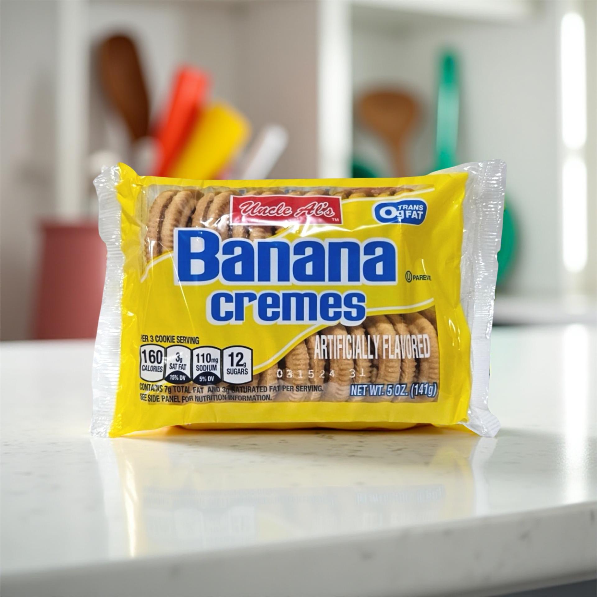 Uncle Al's Banana Creme Cookies, 5 Oz, 2 Packs 2