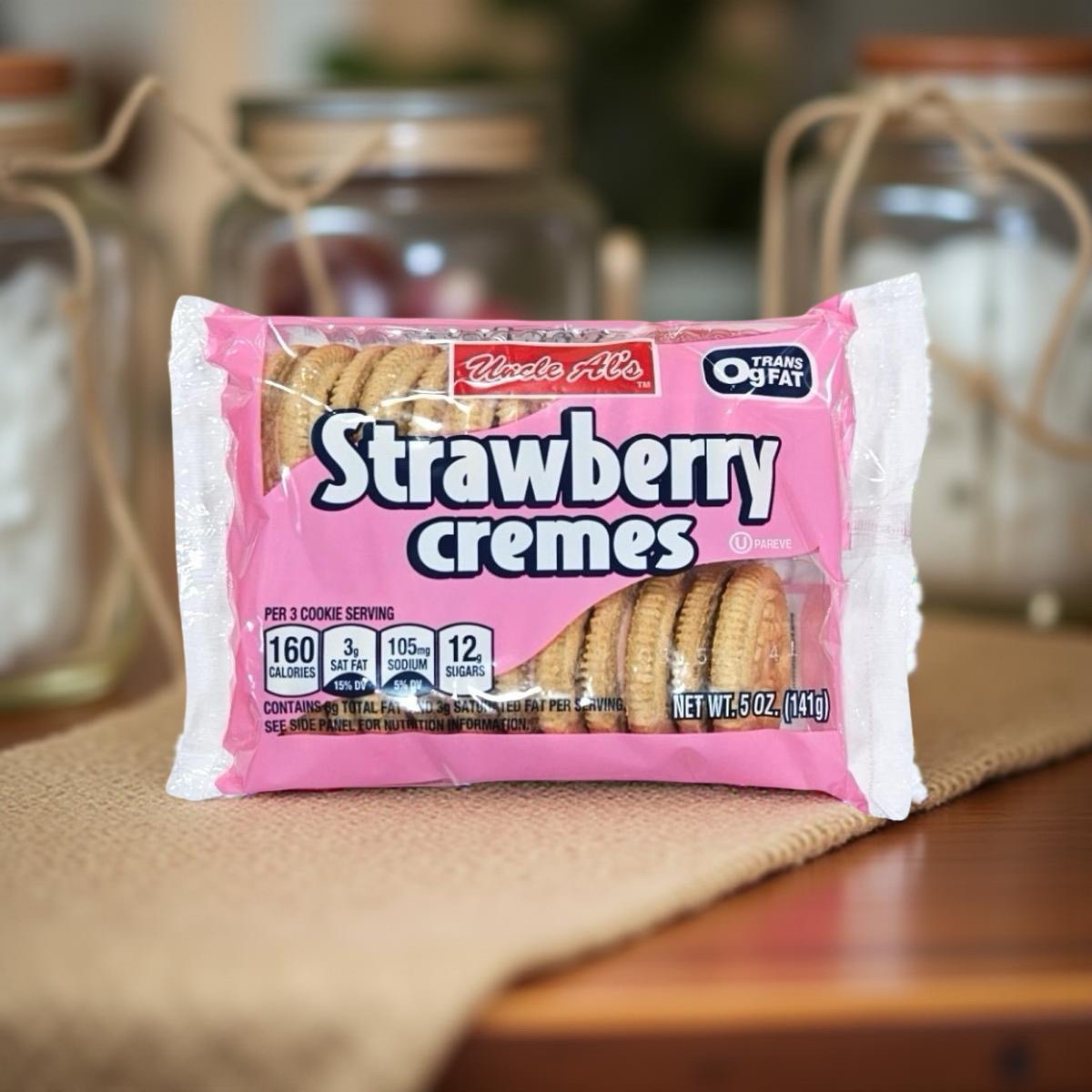 Uncle Al's Strawberry Creme Cookies, 5 Oz, 2 Packs 2