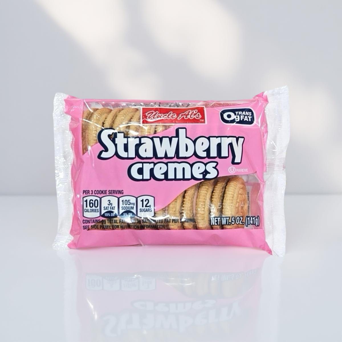 Uncle Al's Strawberry Creme Cookies, 5 Oz, 2 Packs 5
