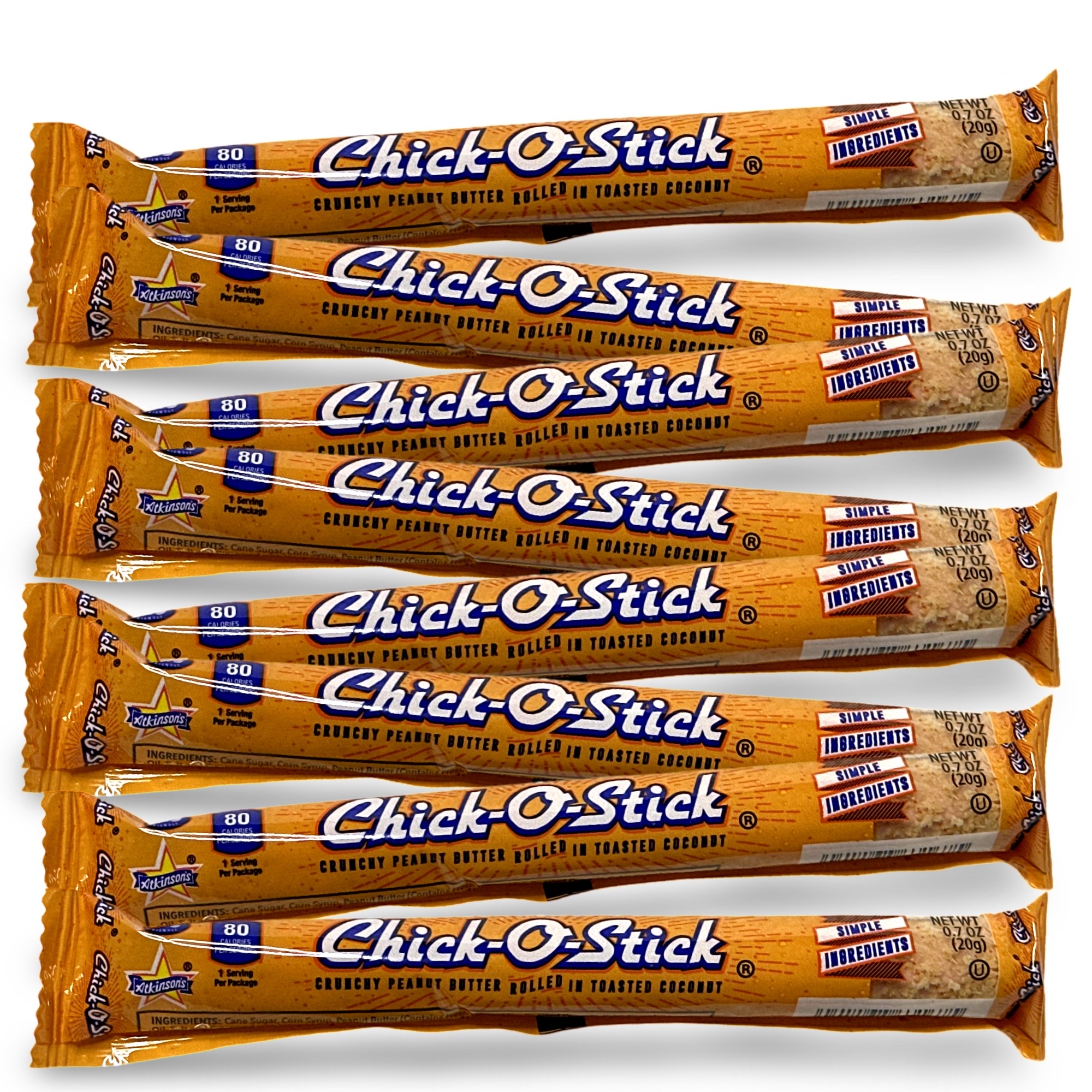 Chick O Stick Schokoriegel | 8er Pack | Knusprige Erdnussbutter gerollt in Toast Kokos - Bild 8 von 8