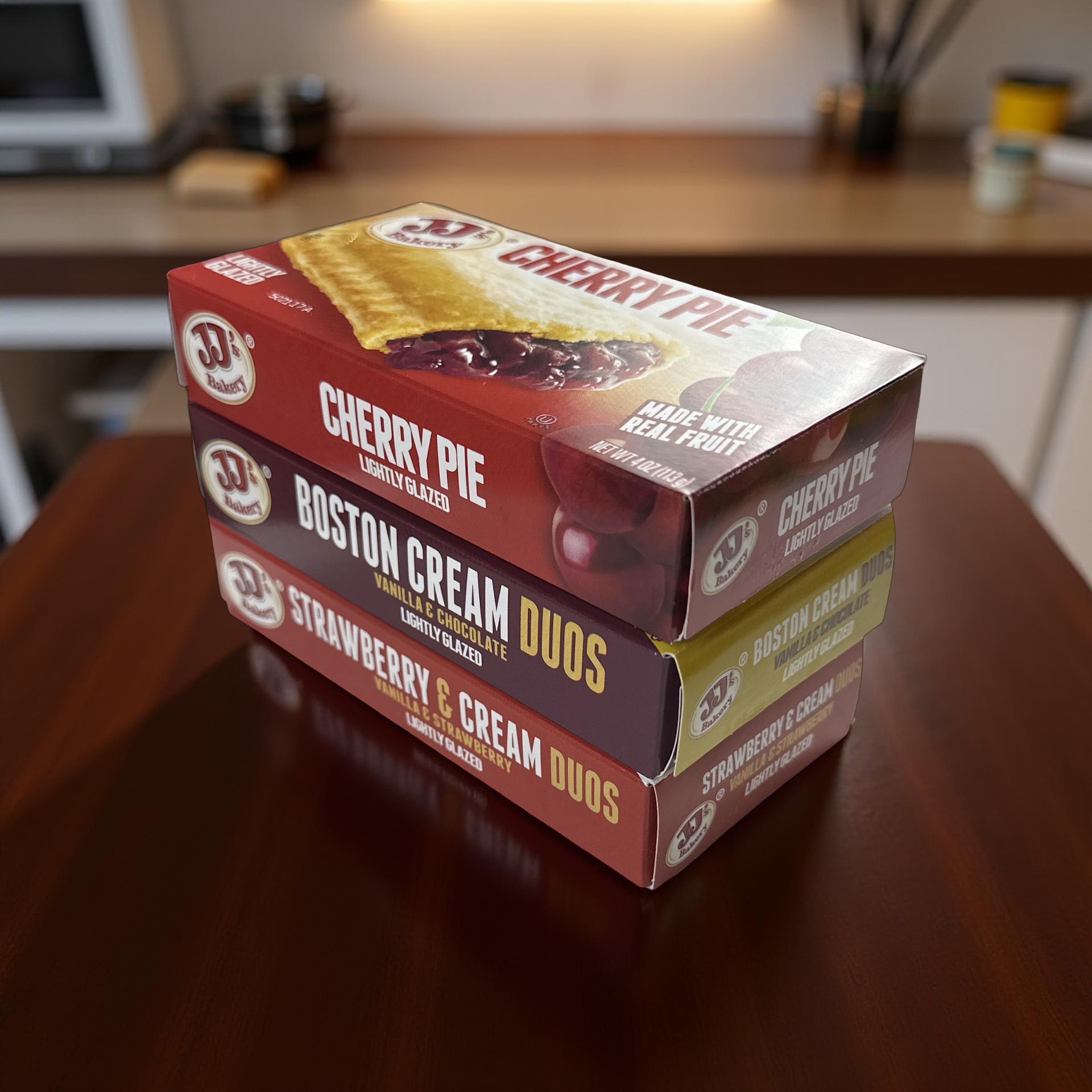 JJ's Bakery Pies Variety Pack (Cherry / Strawberry Cream / Boston Cream) | 12 Count 5