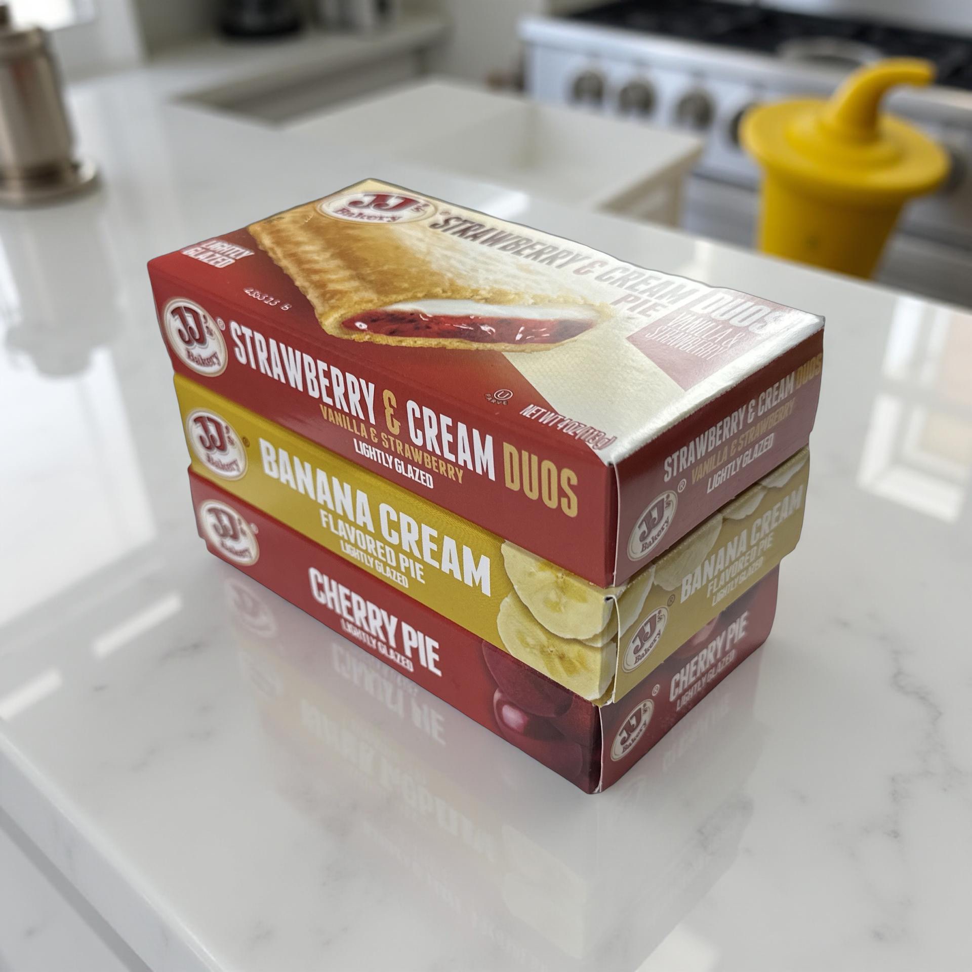 JJ's Bakery Pies Variety Pack (Cherry / Strawberry Cream / Banana Cream) | 12 Count 5