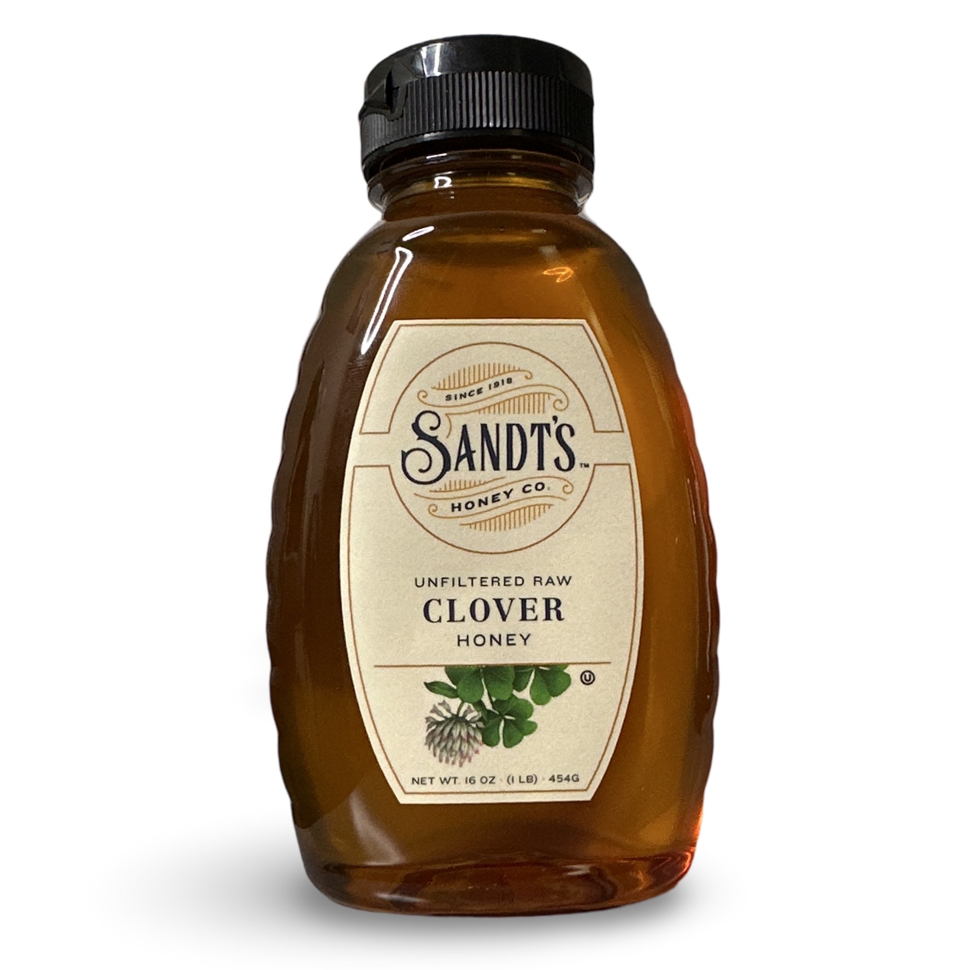 Sandt's Clover Honey, Unfiltered Raw Honey, Non-GMO Genuine, Pure Honey